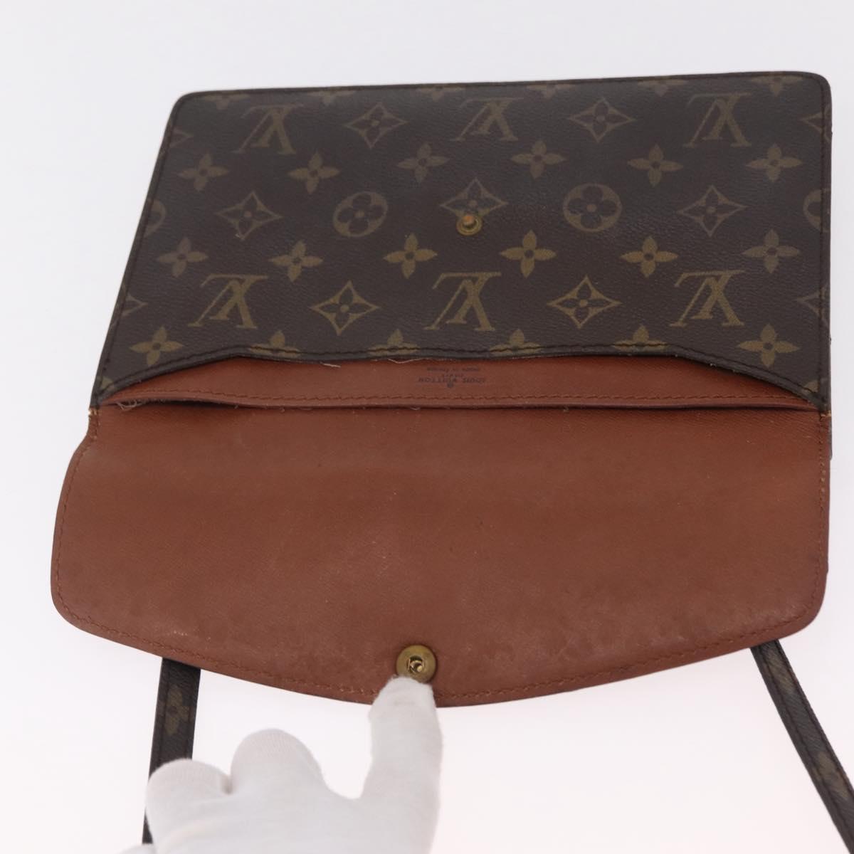 LOUIS VUITTON Monogram Double Rabat Shoulder Bag M51815 LV Auth 207633