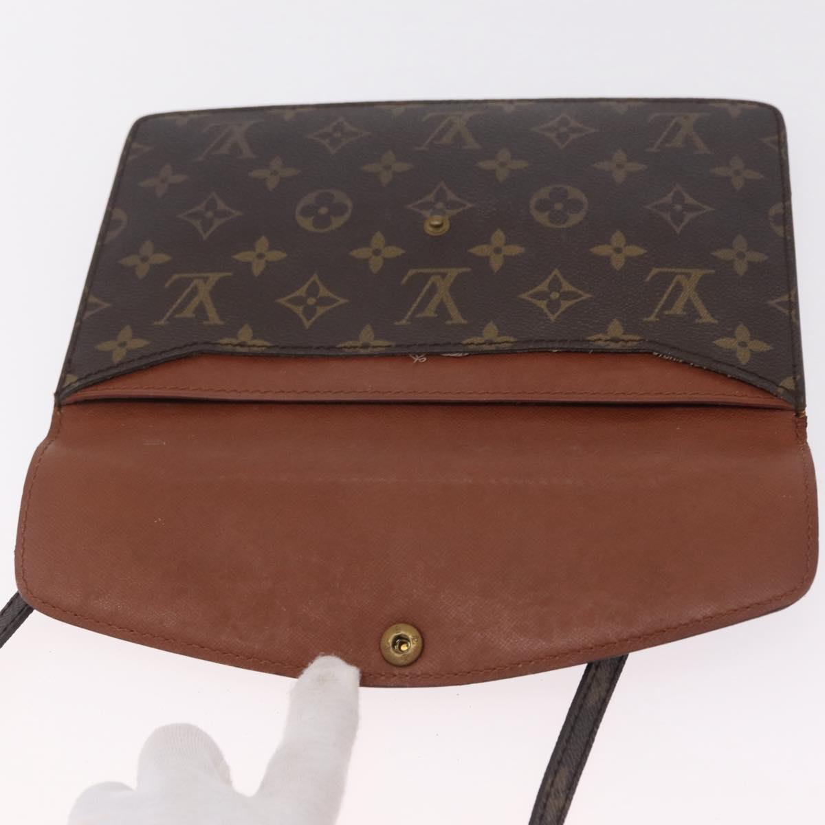 LOUIS VUITTON Monogram Double Rabat Shoulder Bag M51815 LV Auth 207633