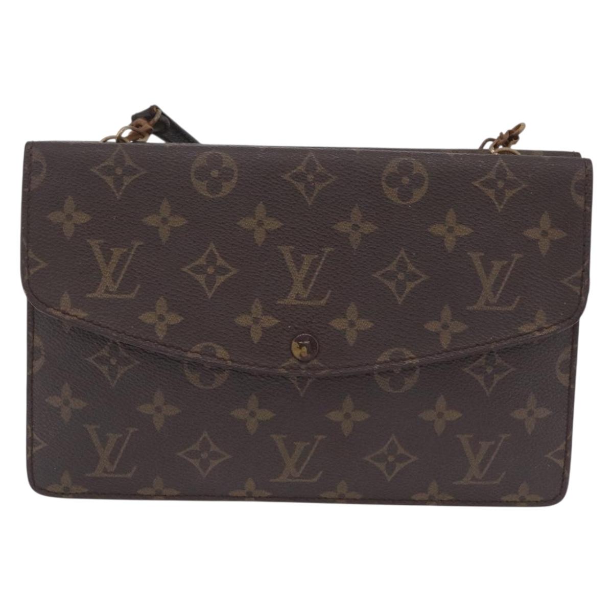 LOUIS VUITTON Monogram Double Rabat Shoulder Bag M51815 LV Auth 207633
