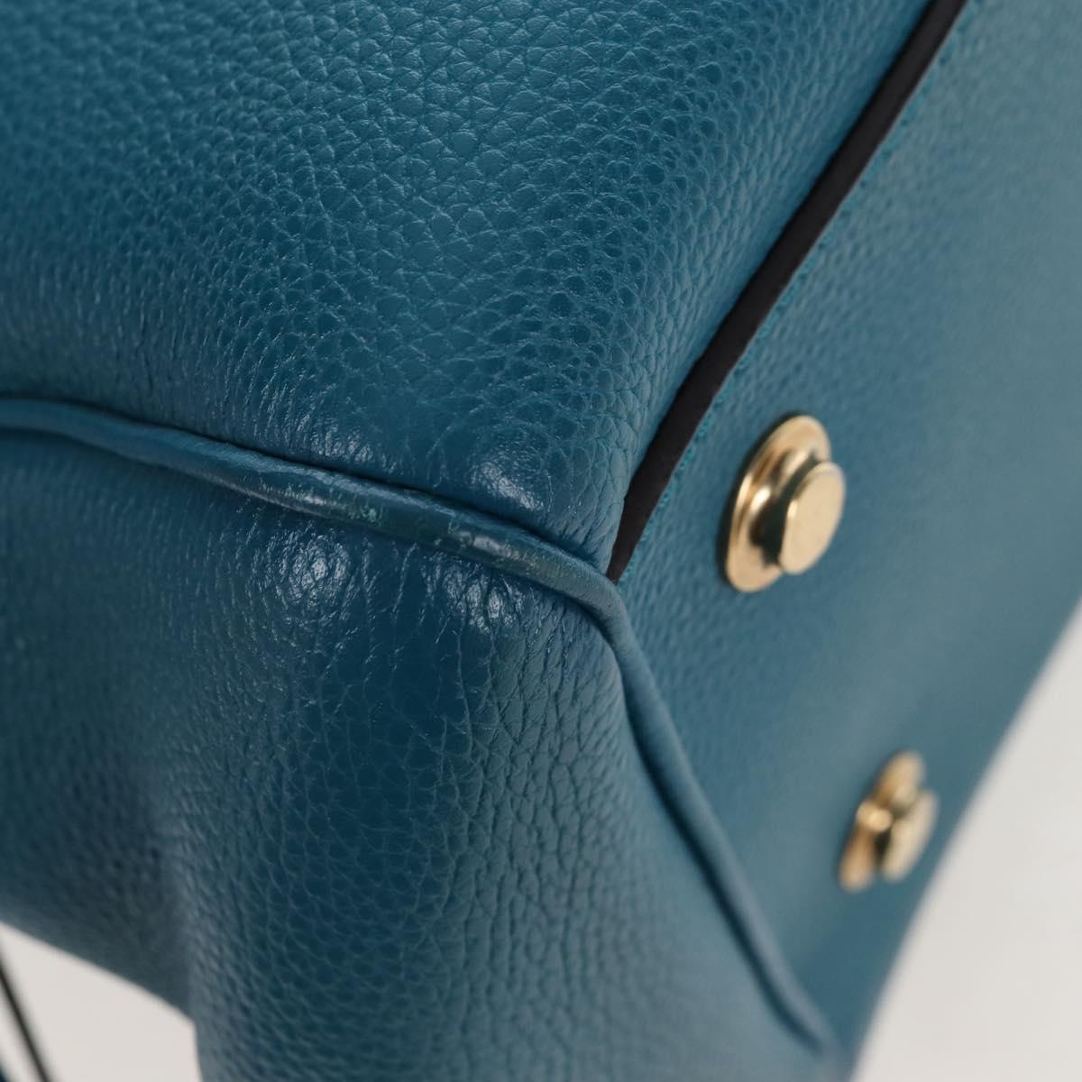 LOUIS VUITTON Mira MM Hand Bag Leather Blue M55023 LV Auth 207637M