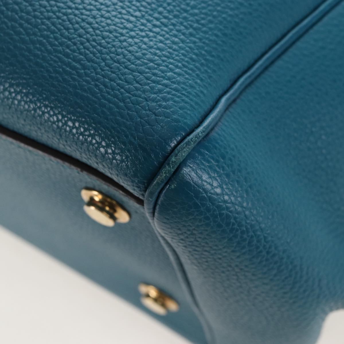 LOUIS VUITTON Mira MM Hand Bag Leather Blue M55023 LV Auth 207637M