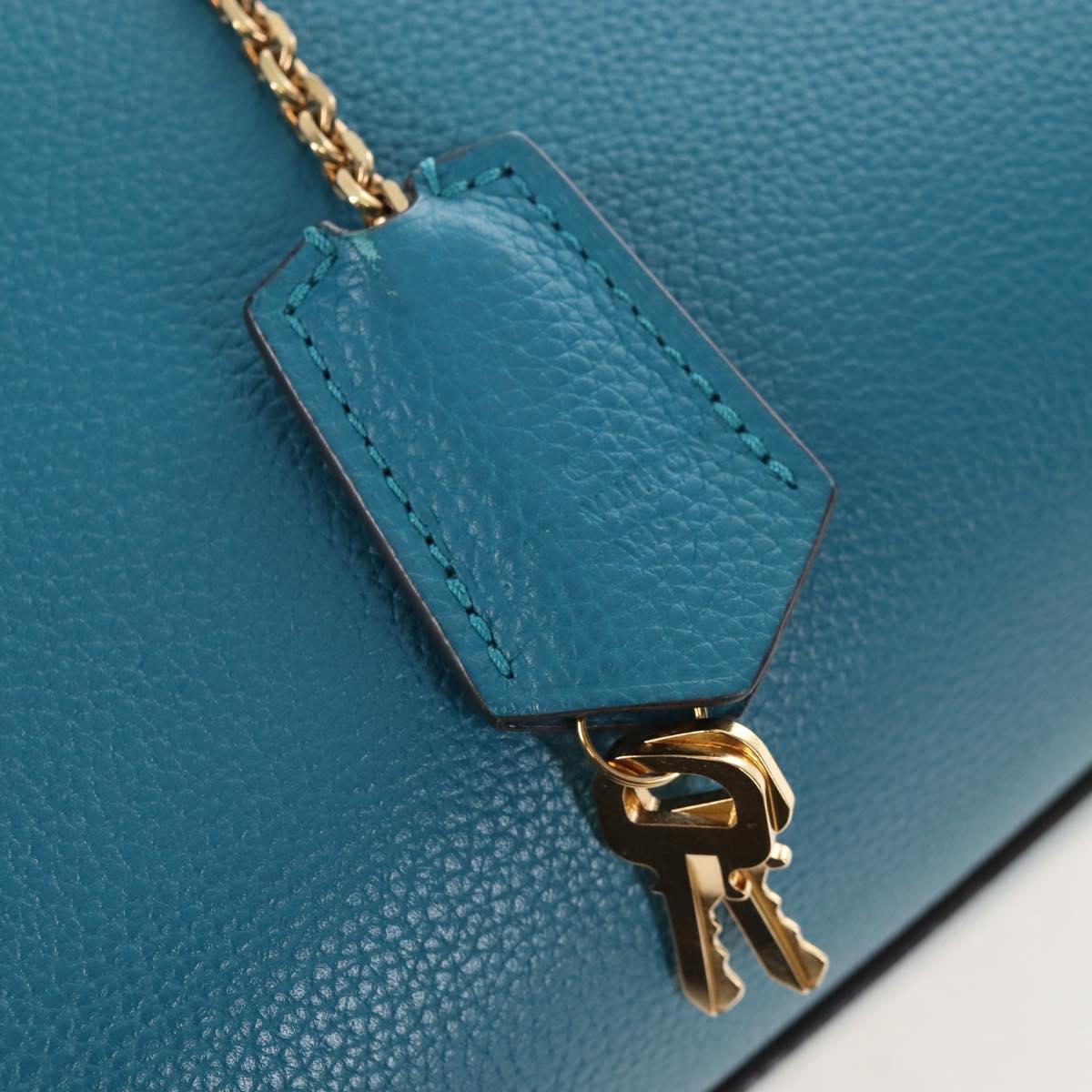 LOUIS VUITTON Mira MM Hand Bag Leather Blue M55023 LV Auth 207637M