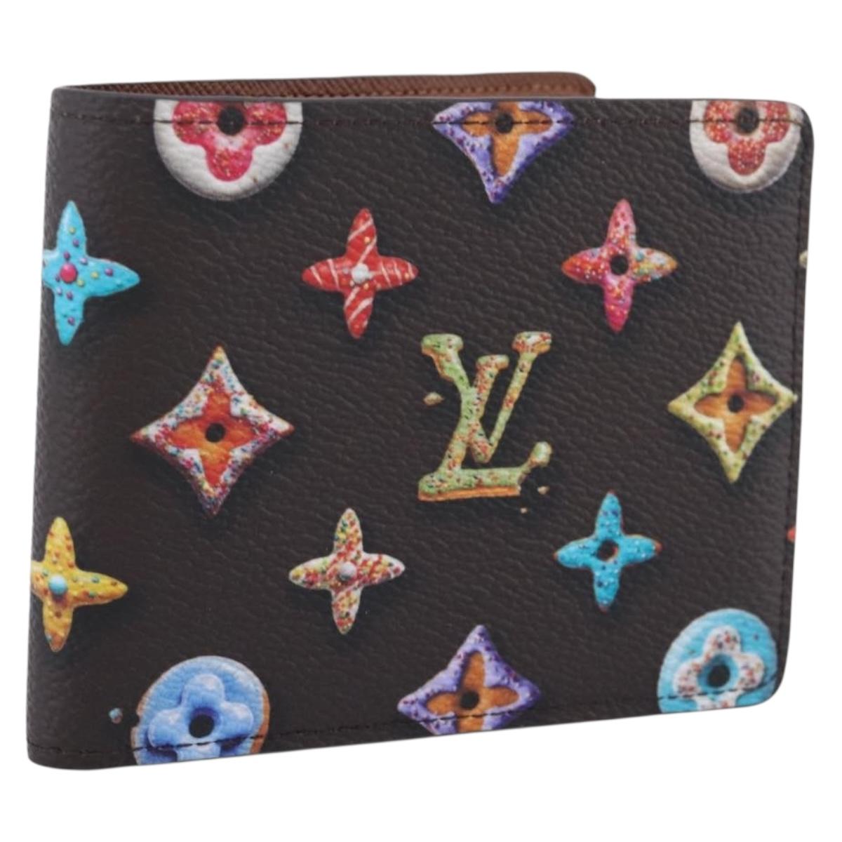 LOUIS VUITTON Donuts Portefeuille Slender Wallet M28283 LV Auth 207646SAM