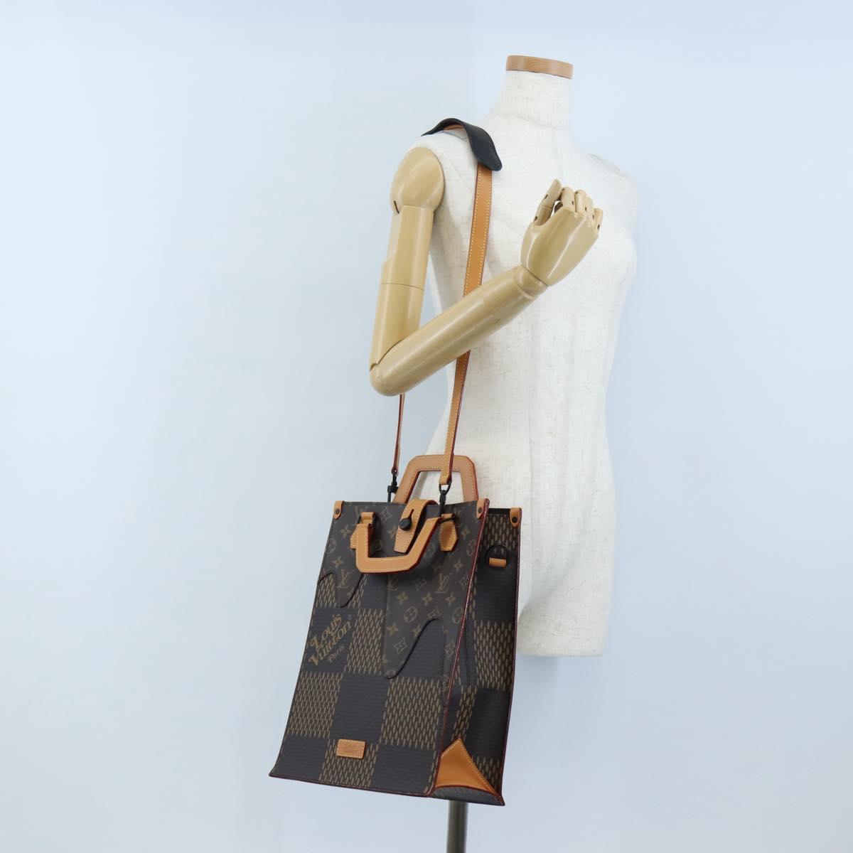 LOUIS VUITTON Monogram Damier Ebene Mini Tote 2way N40355 LV Auth 207656SM