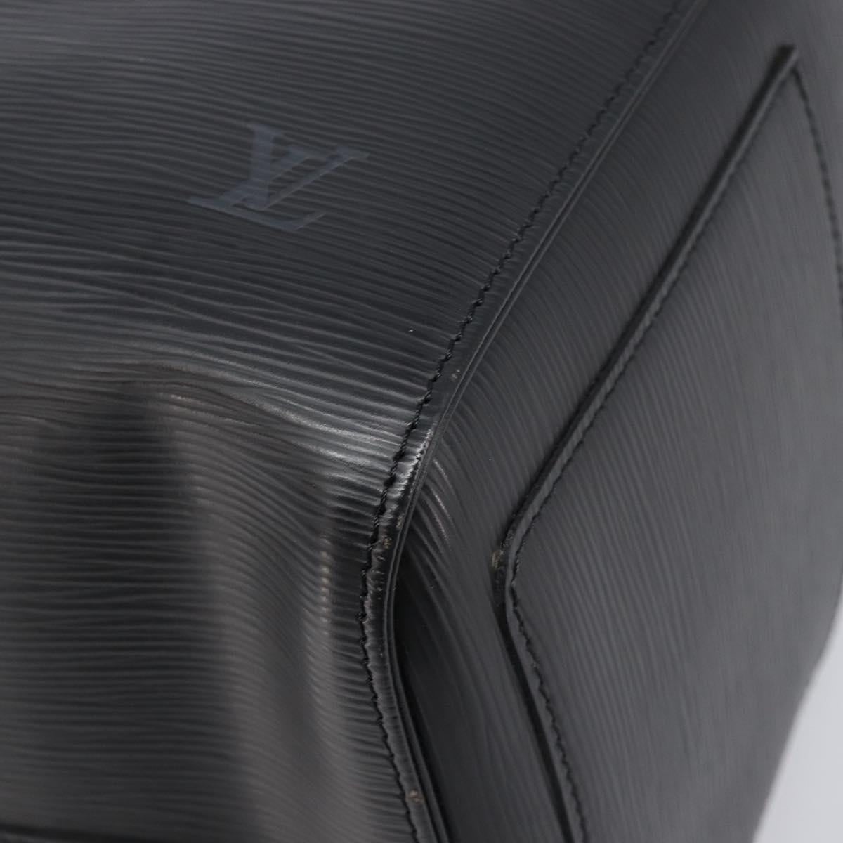 LOUIS VUITTON Epi Keepall 45 Boston Bag Black M42972 LV Auth 207659A