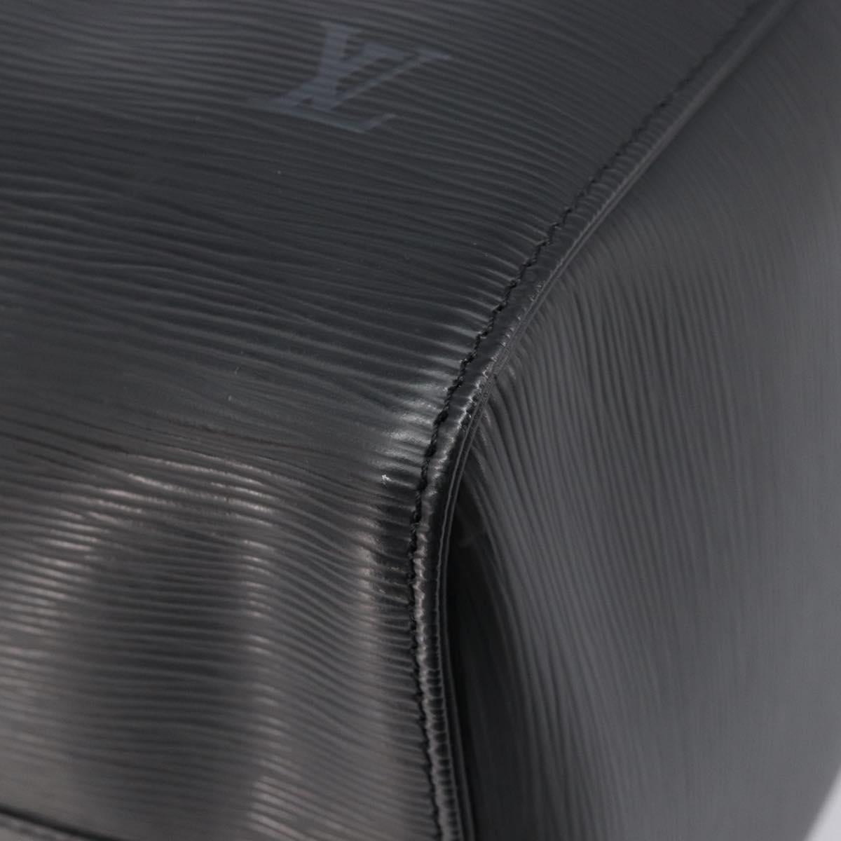 LOUIS VUITTON Epi Keepall 45 Boston Bag Black M42972 LV Auth 207659A