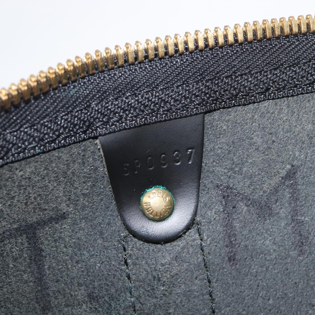 LOUIS VUITTON Epi Keepall 45 Boston Bag Black M42972 LV Auth 207659A