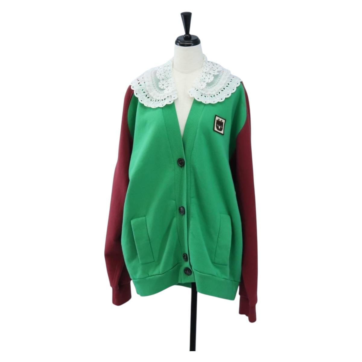 Miu Miu Cardigan Cotton L Green Auth 207660M