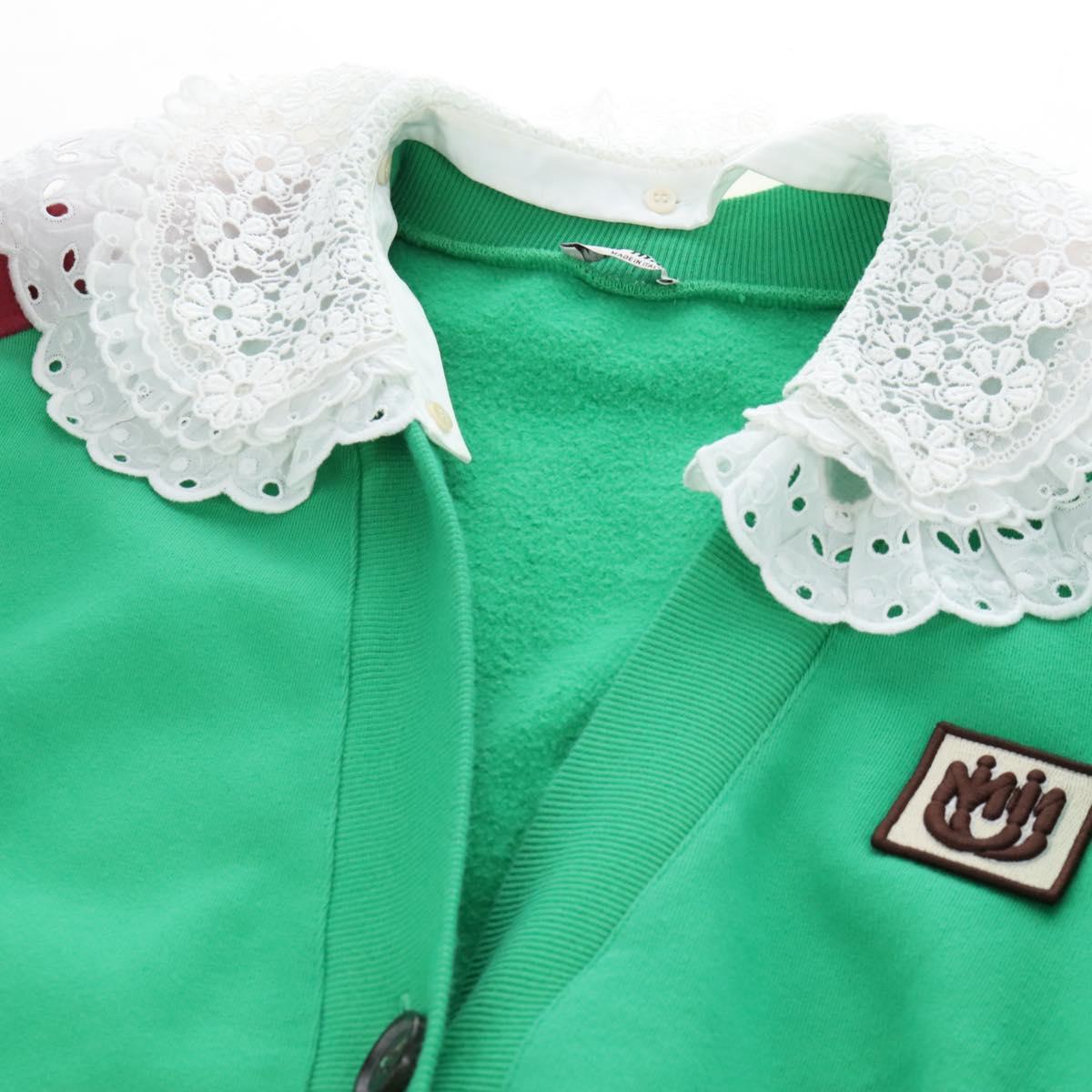 Miu Miu Cardigan Cotton L Green Auth 207660M