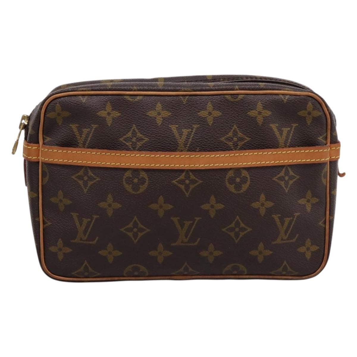 LOUIS VUITTON Monogram Compiegne 23 Clutch Bag M51847 LV Auth 207676A