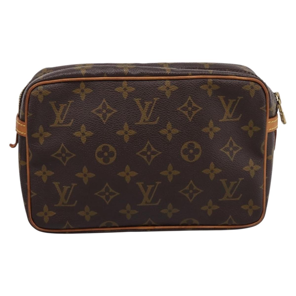 LOUIS VUITTON Monogram Compiegne 23 Clutch Bag M51847 LV Auth 207676A