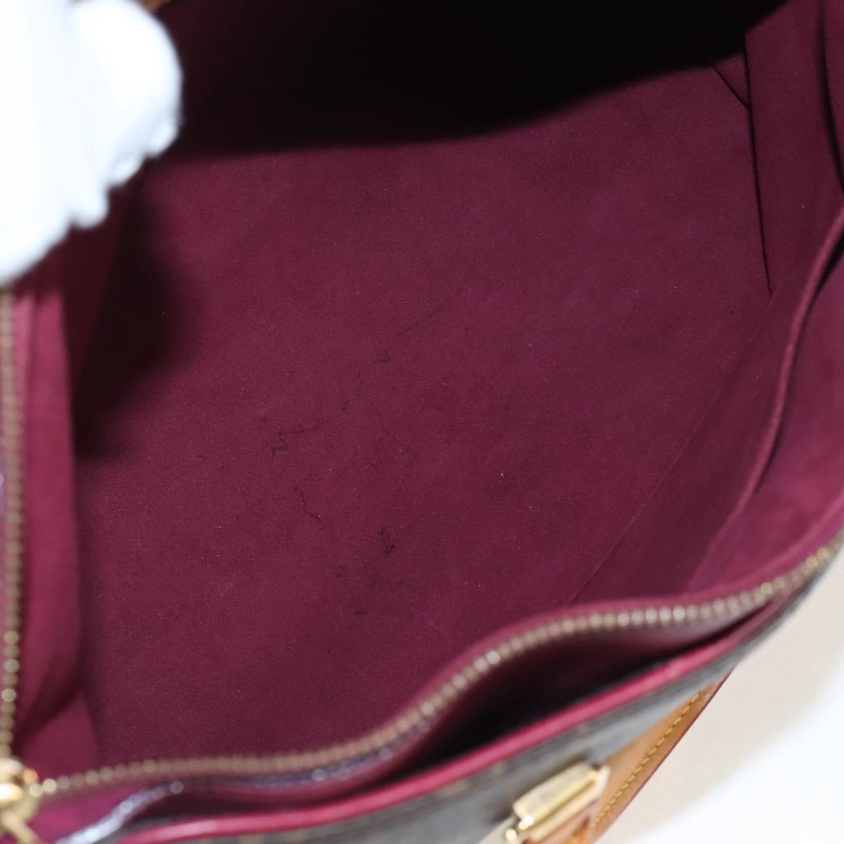LOUIS VUITTON Monogram Pallas MM Hand Bag Purple M40906 LV Auth 207677A