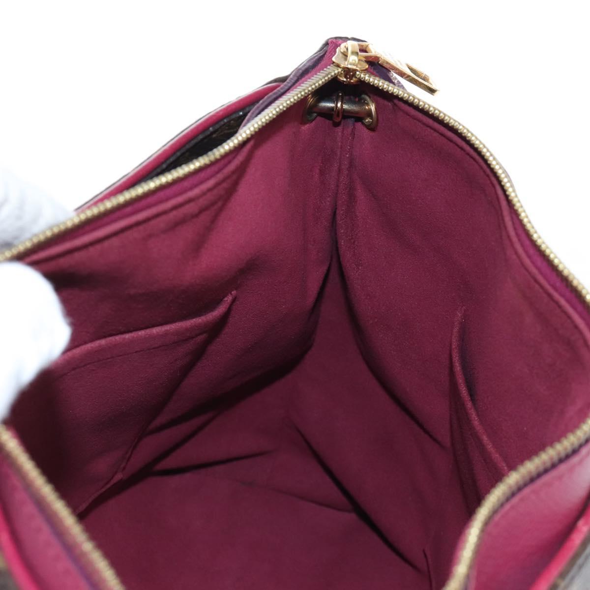 LOUIS VUITTON Monogram Pallas MM Hand Bag Purple M40906 LV Auth 207677A
