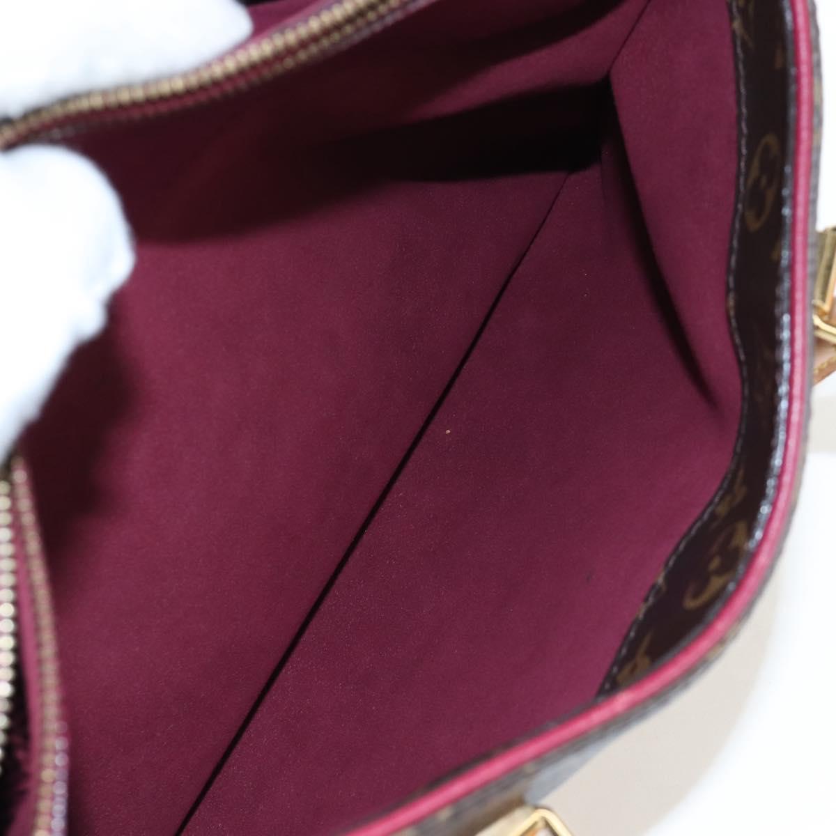 LOUIS VUITTON Monogram Pallas MM Hand Bag Purple M40906 LV Auth 207677A
