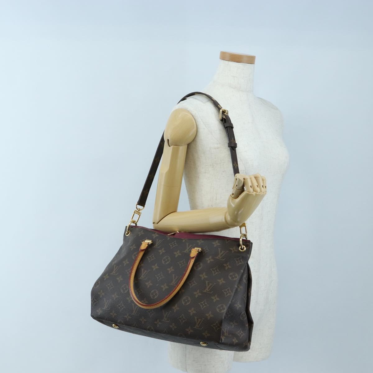 LOUIS VUITTON Monogram Pallas MM Hand Bag Purple M40906 LV Auth 207677A