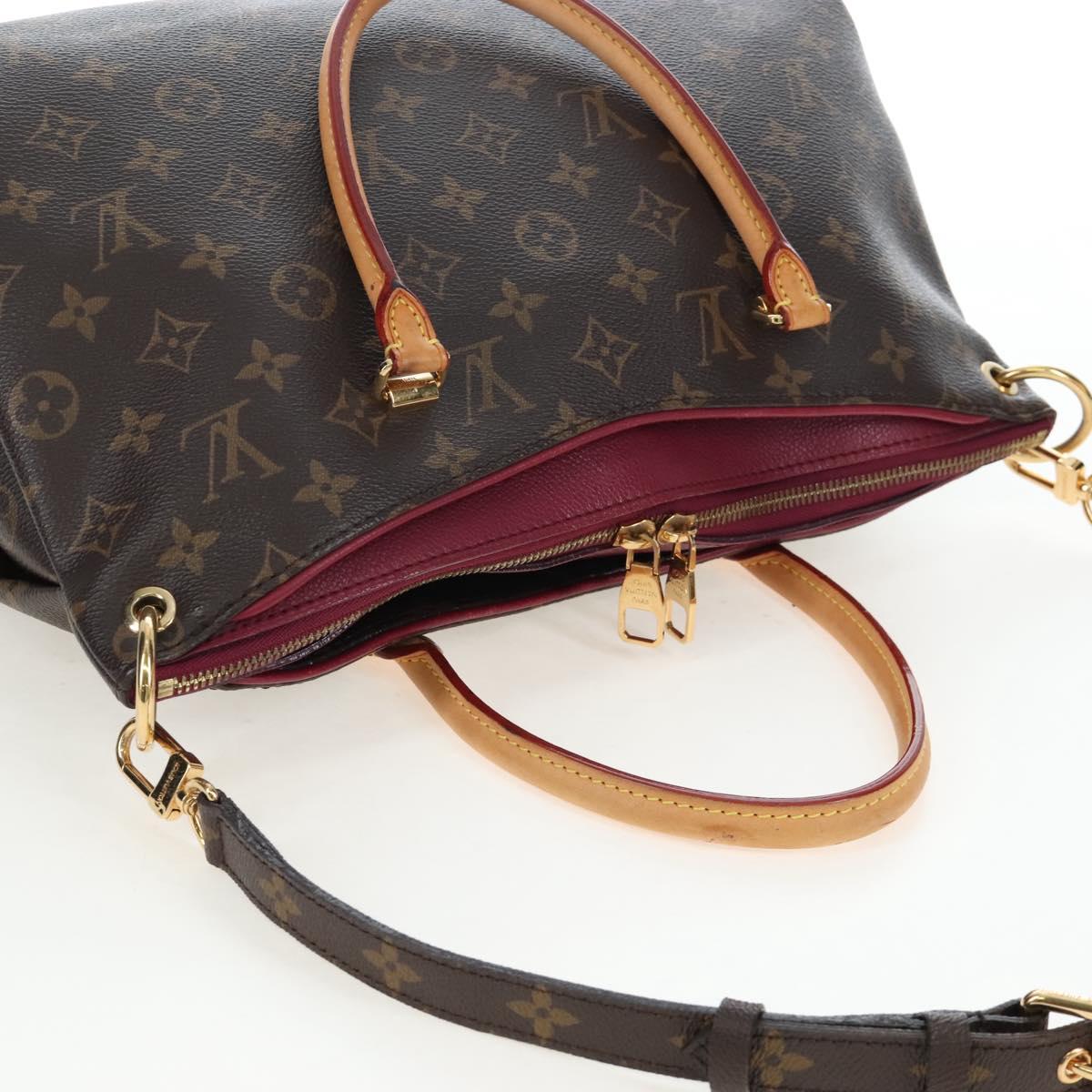 LOUIS VUITTON Monogram Pallas MM Hand Bag Purple M40906 LV Auth 207677A