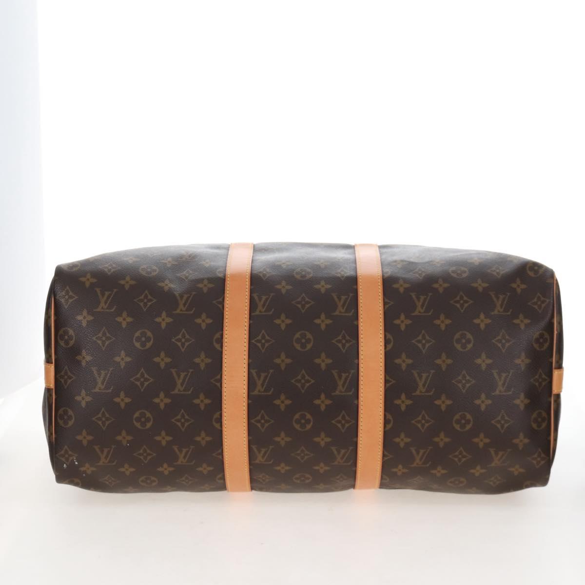 LOUIS VUITTON Monogram Keepall Bandouliere 50 Boston Bag M41416 LV Auth 207688SAV