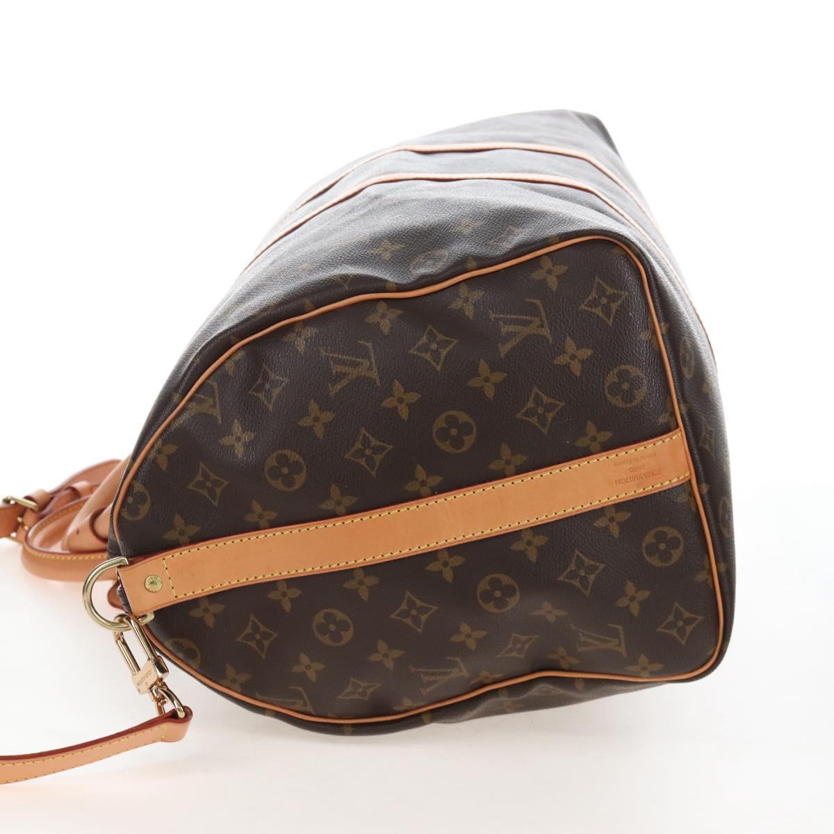 LOUIS VUITTON Monogram Keepall Bandouliere 50 Boston Bag M41416 LV Auth 207688SAV
