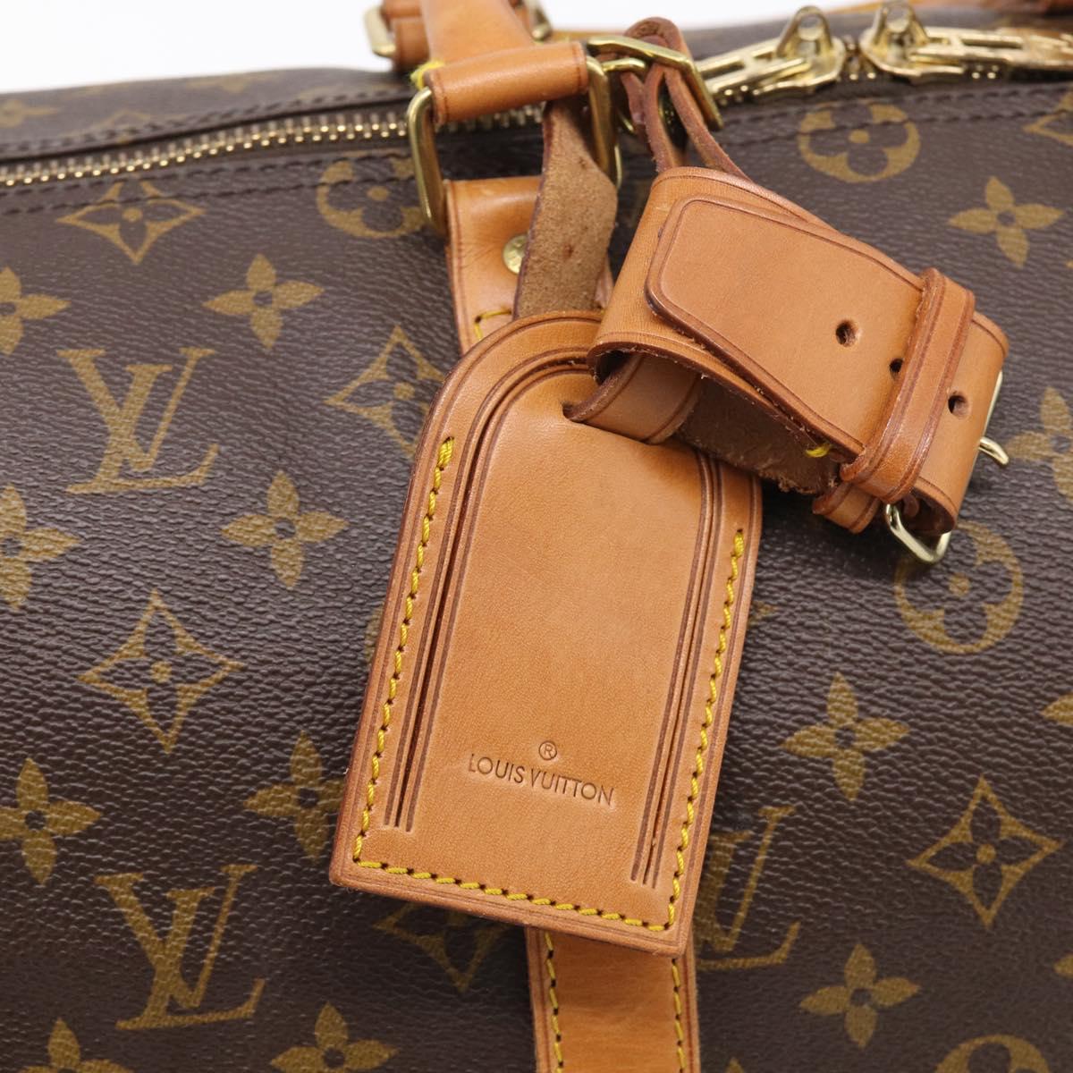 LOUIS VUITTON Monogram Keepall Bandouliere 45 Boston Bag M41418 LV Auth 207689