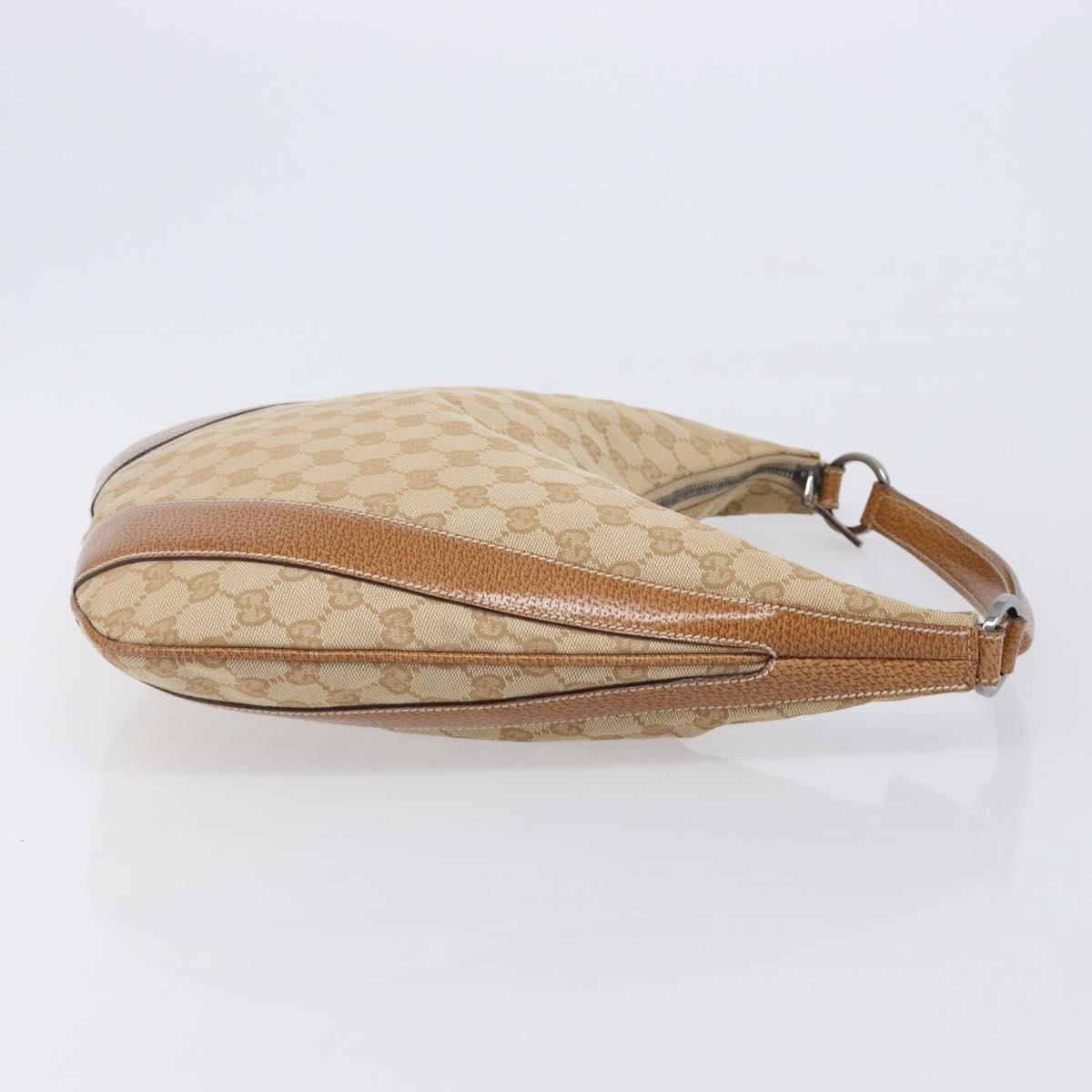 LOUIS VUITTON GG Canvas Shoulder Bag Beige Silver 124357 LV Auth 207700A
