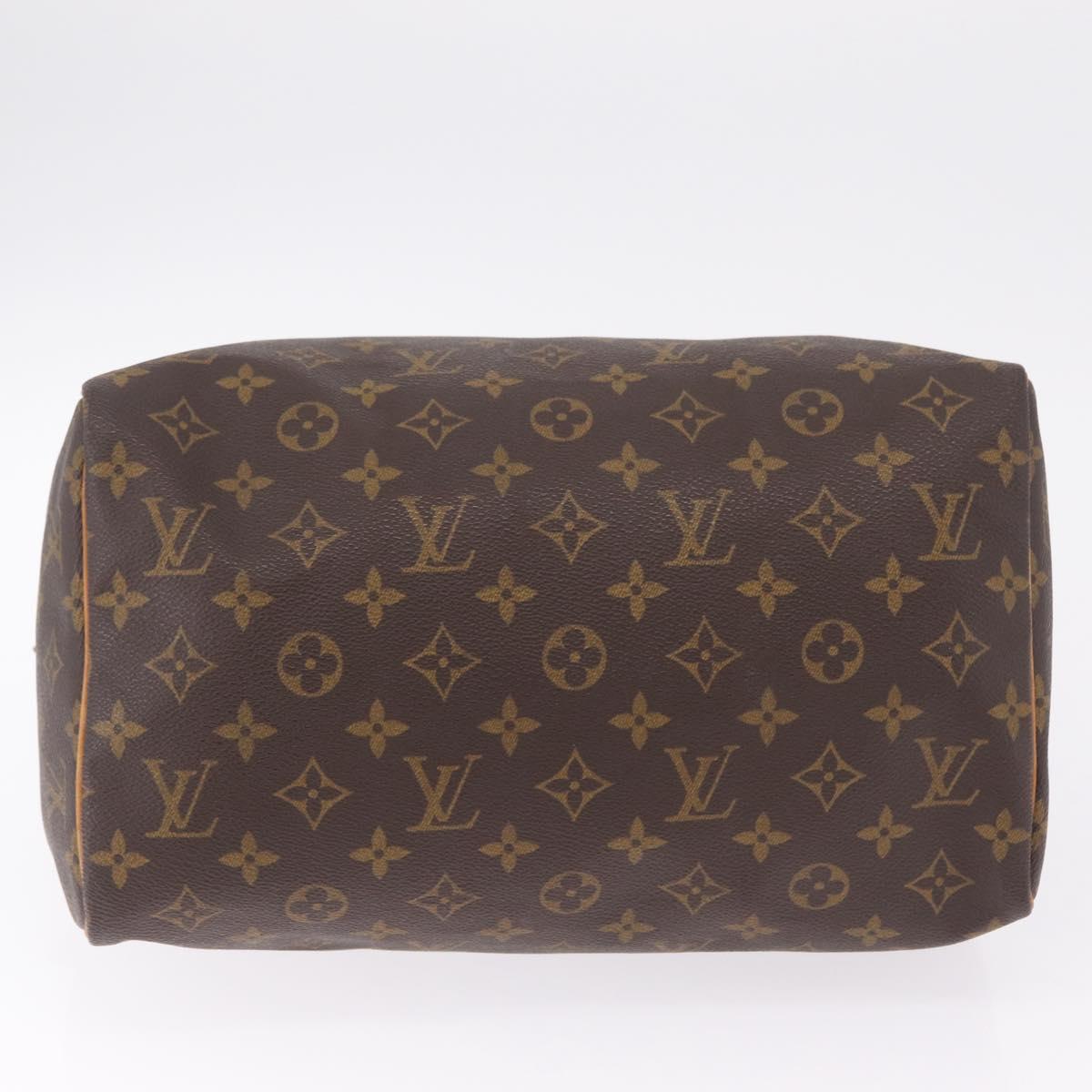 LOUIS VUITTON Monogram Speedy 30 Hand Bag M41526 LV Auth 207701A