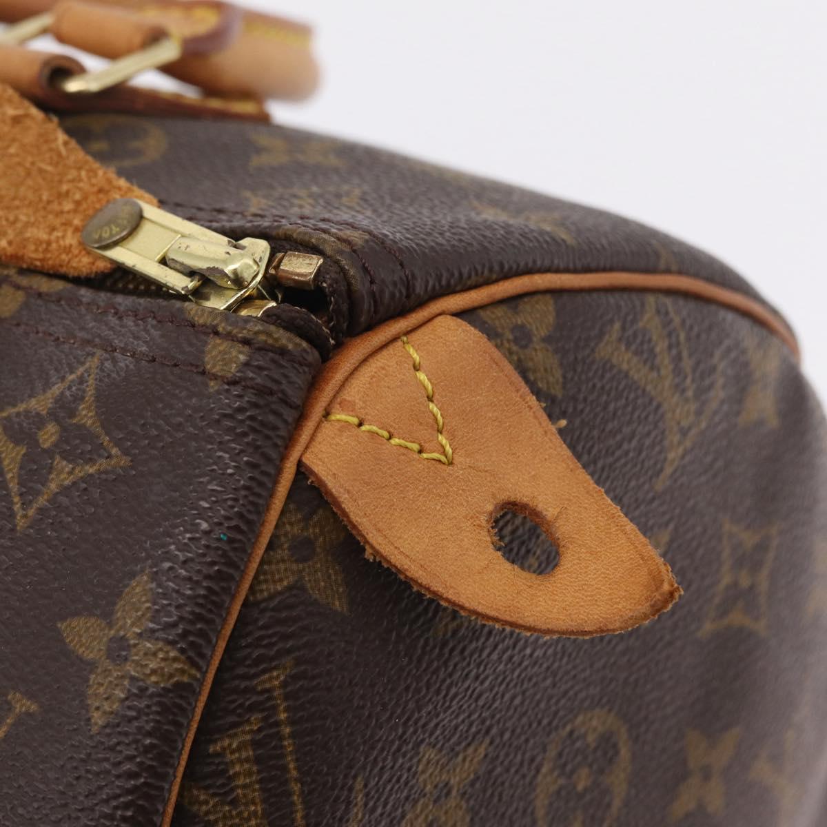 LOUIS VUITTON Monogram Speedy 30 Hand Bag M41526 LV Auth 207701A