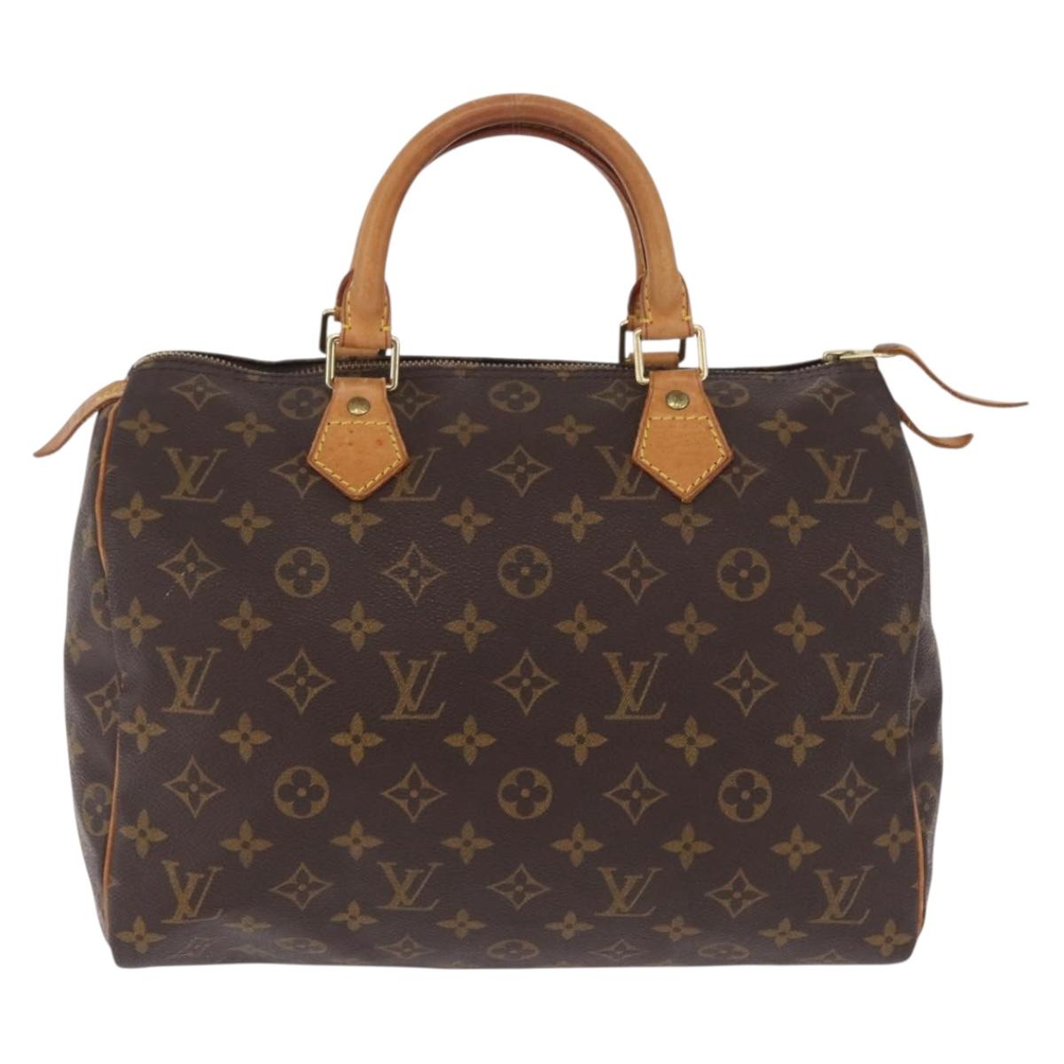 LOUIS VUITTON Monogram Speedy 30 Hand Bag M41526 LV Auth 207701A