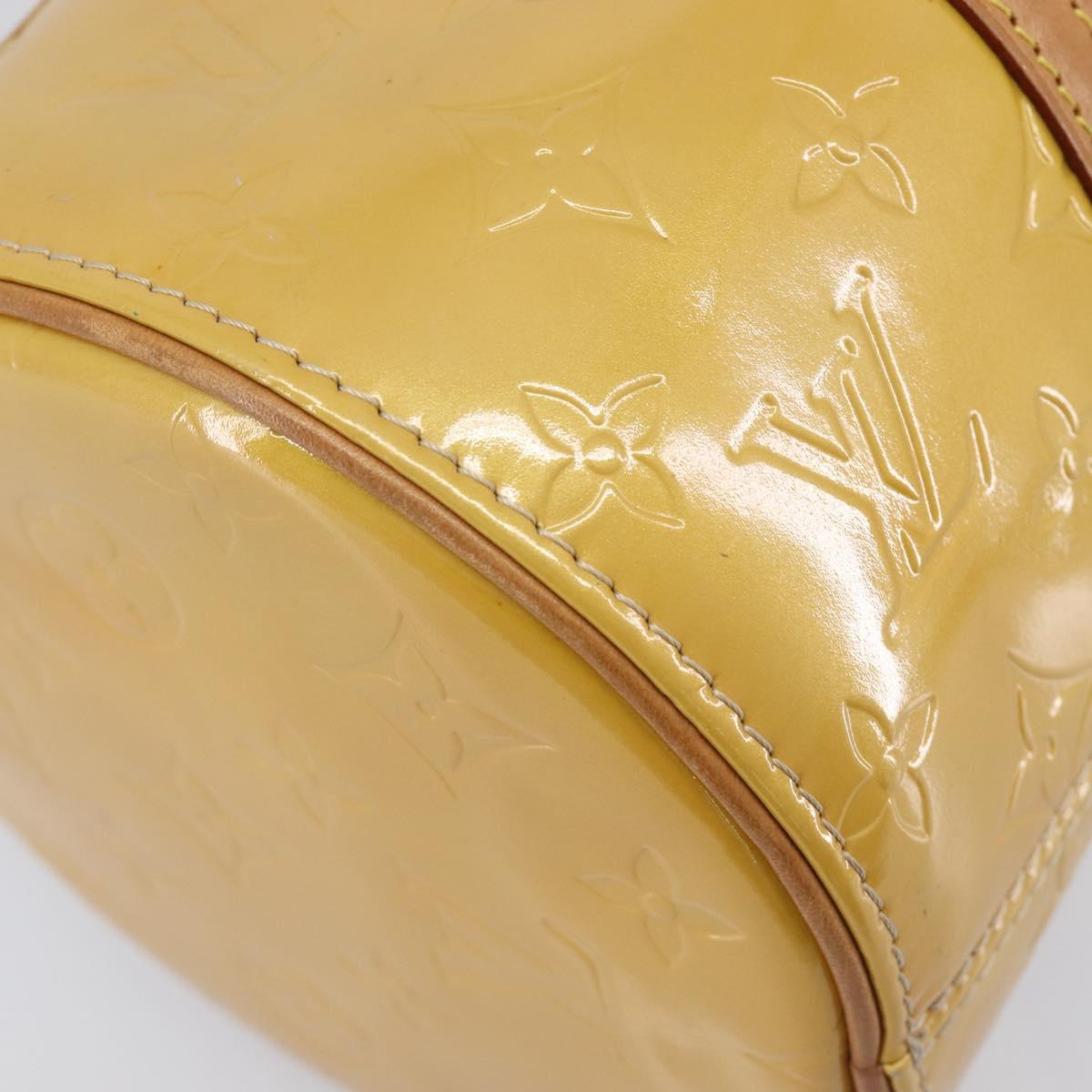 LOUIS VUITTON Monogram Vernis Bedford Hand Bag Beige M91006 LV Auth 207704A