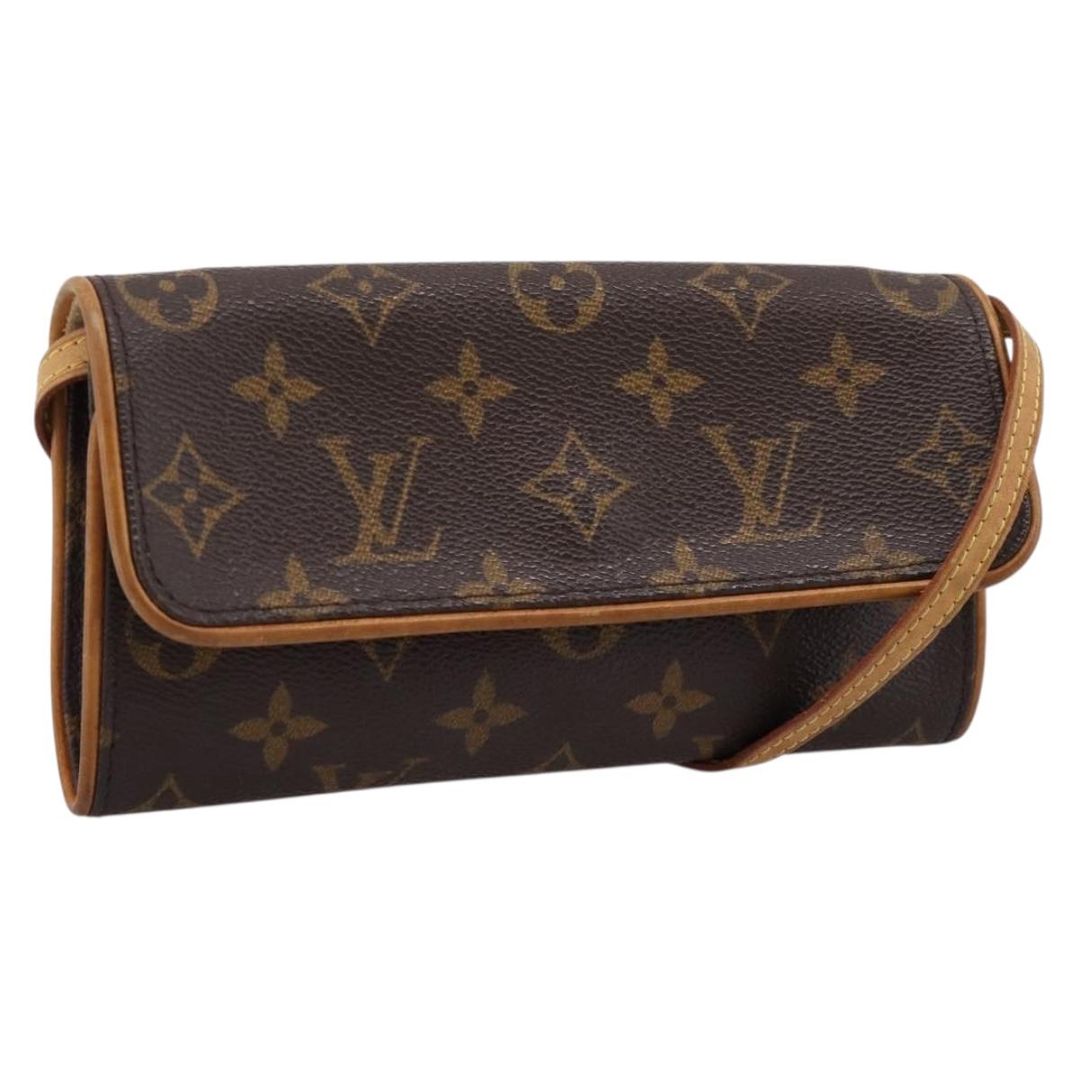 LOUIS VUITTON Monogram Pochette Twin PM Shoulder Bag M51854 LV Auth 207705