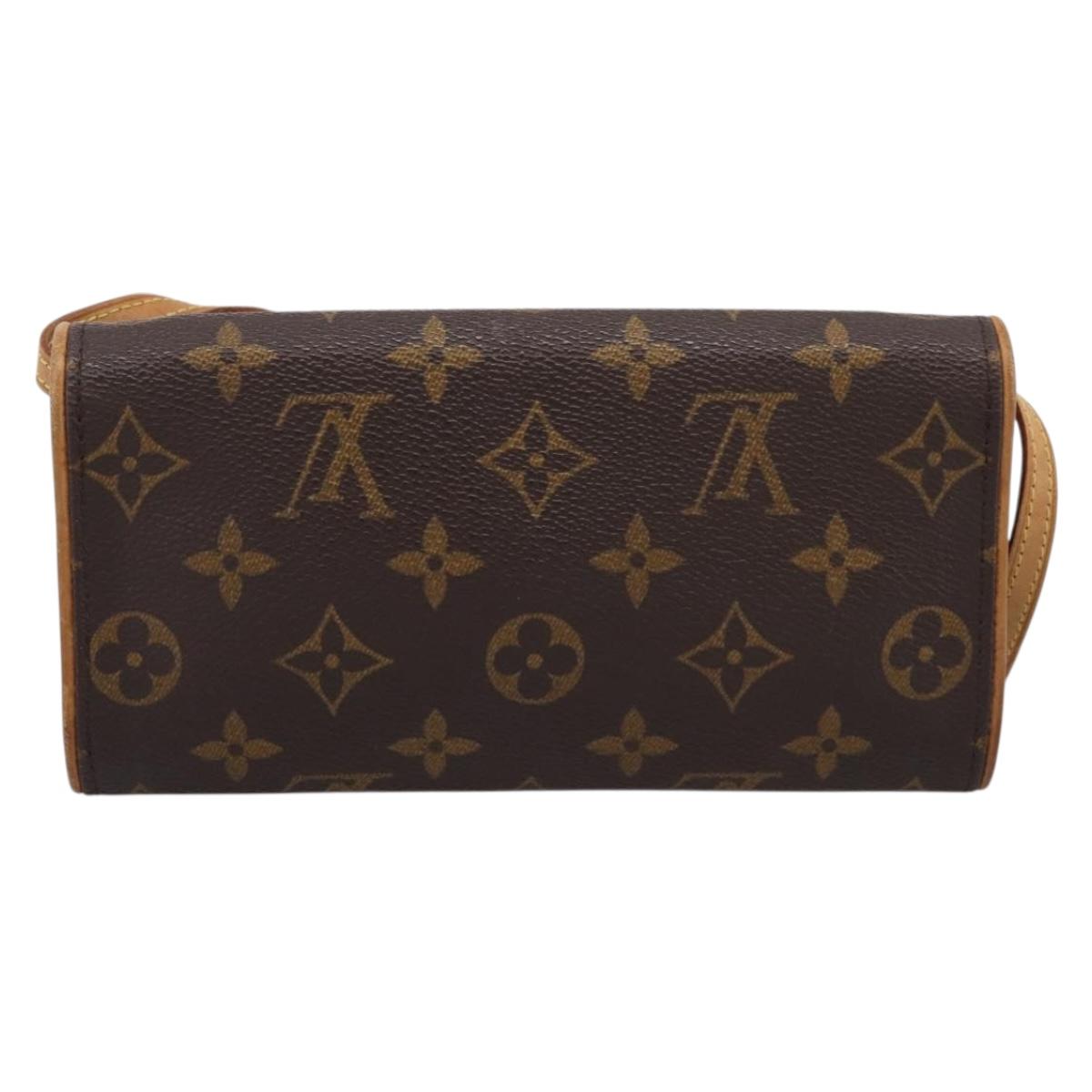 LOUIS VUITTON Monogram Pochette Twin PM Shoulder Bag M51854 LV Auth 207705
