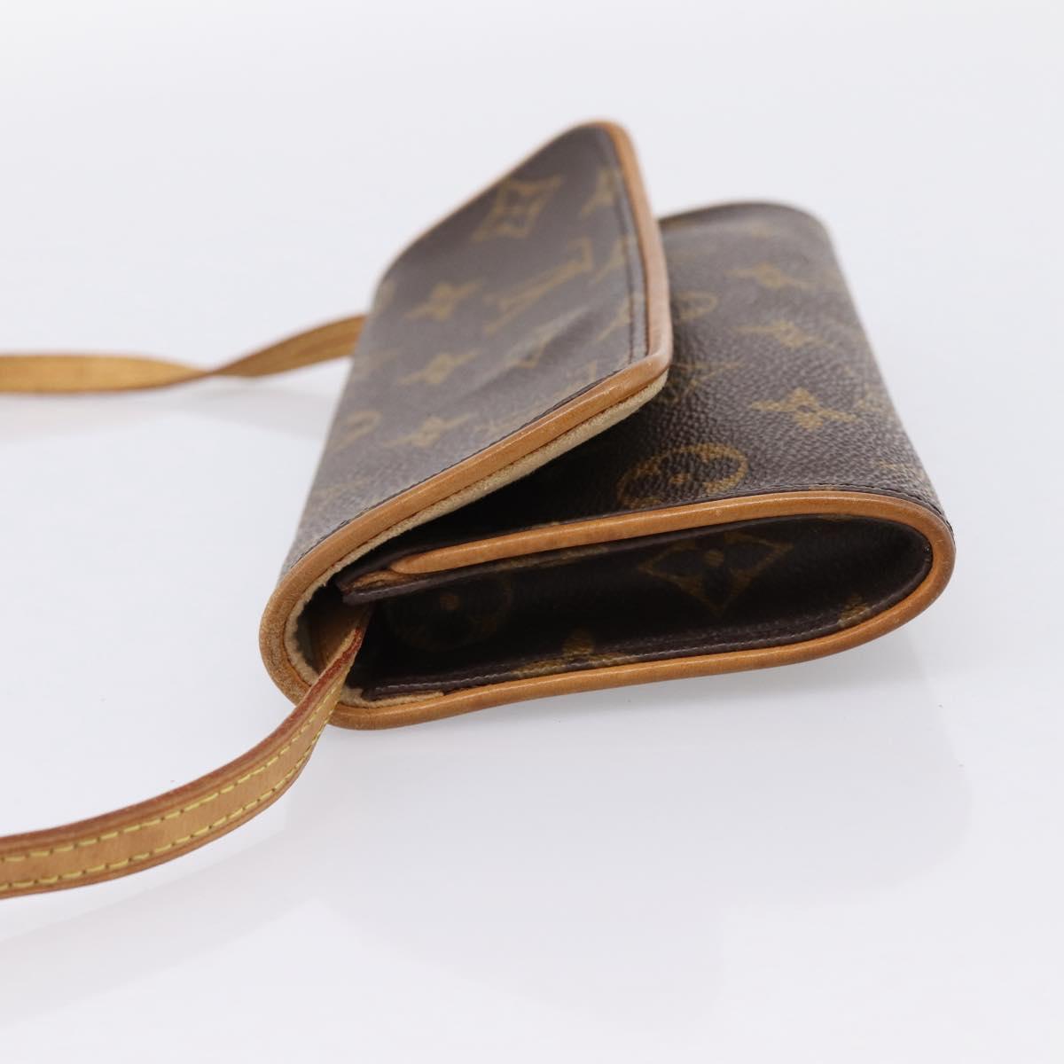 LOUIS VUITTON Monogram Pochette Twin PM Shoulder Bag M51854 LV Auth 207705