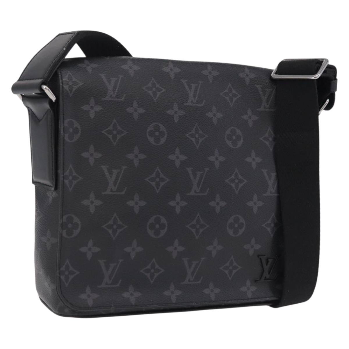 LOUIS VUITTON Monogram Eclipse District PM Shoulder Bag M45272 LV Auth 207726V