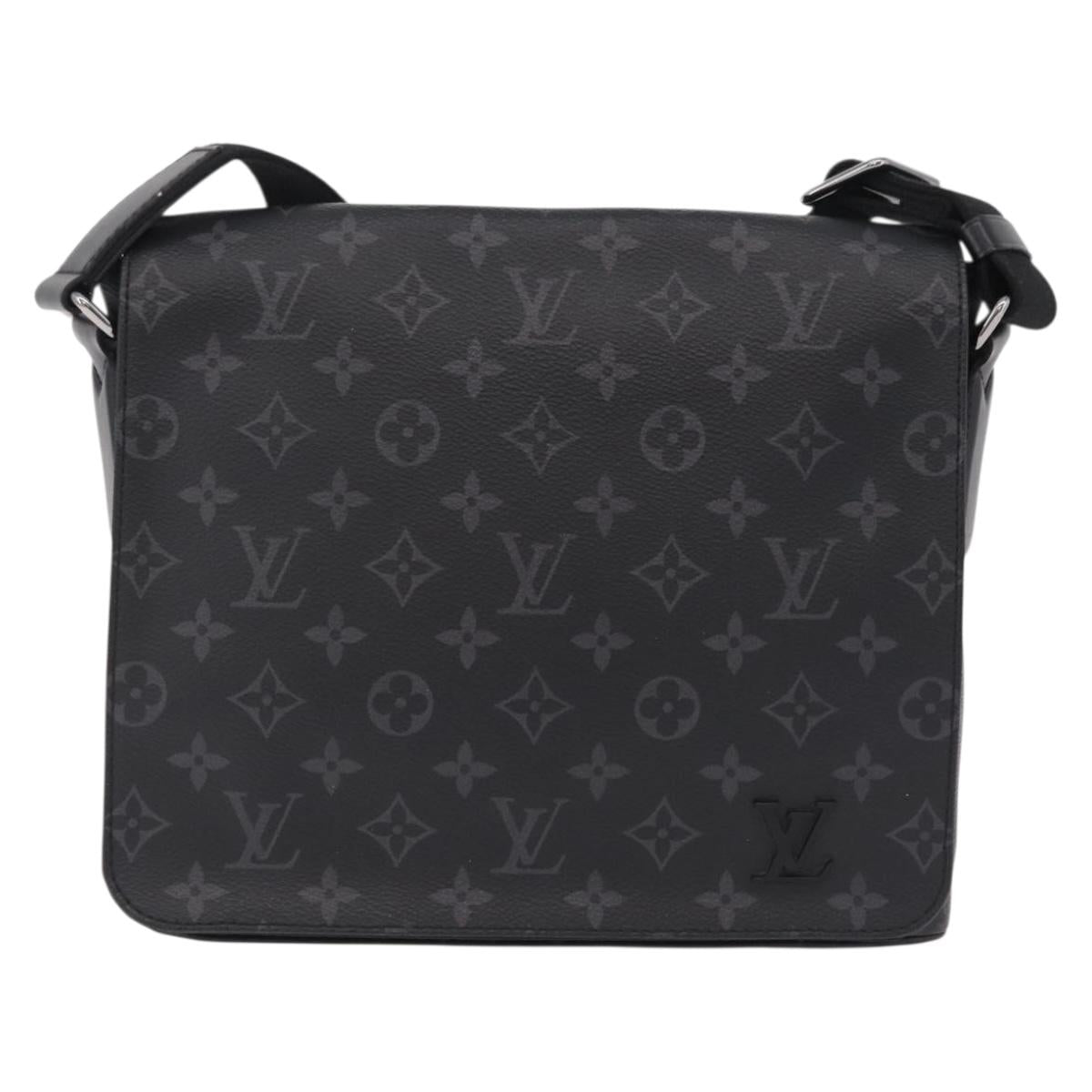 LOUIS VUITTON Monogram Eclipse District PM Shoulder Bag M45272 LV Auth 207726V