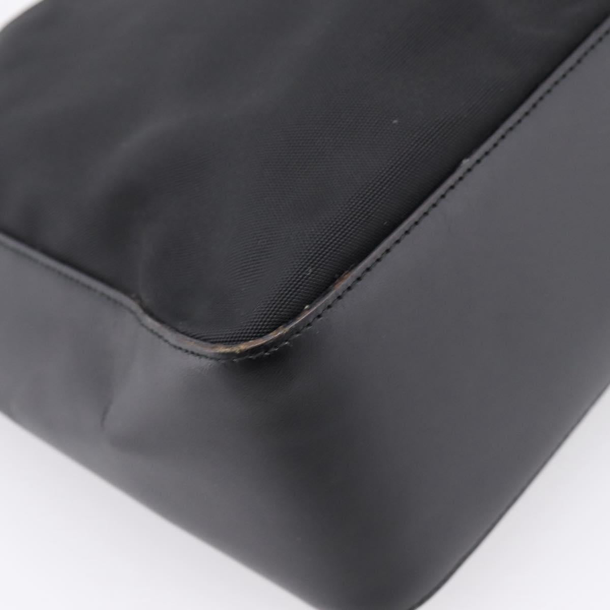 GUCCI Shoulder Bag Canvas Black Silver 001 3766 Auth 207730A
