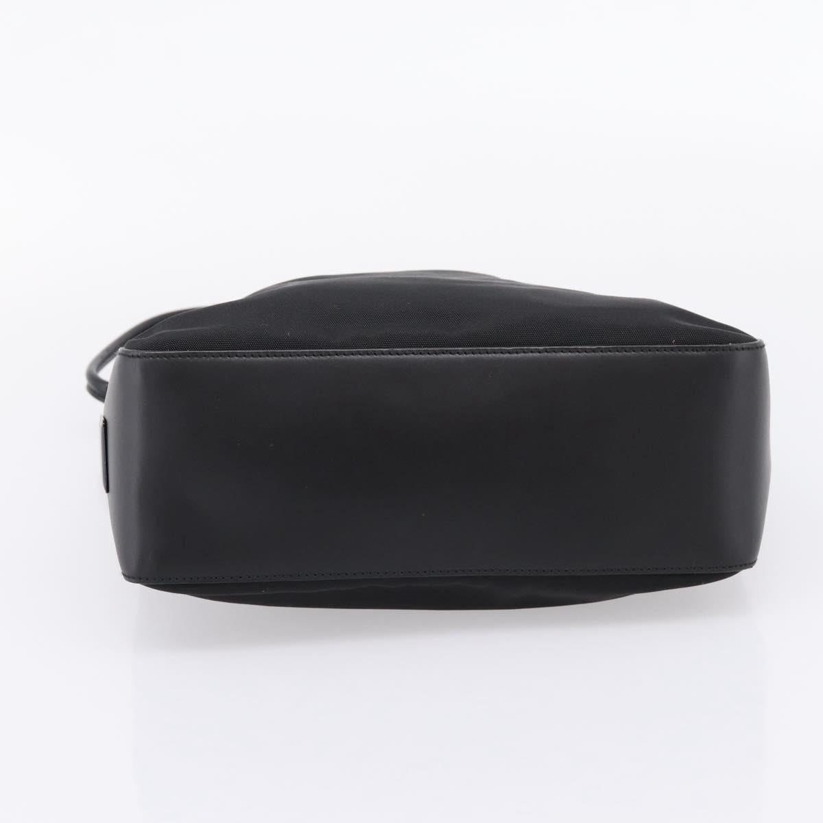 GUCCI Shoulder Bag Canvas Black Silver 001 3766 Auth 207730A