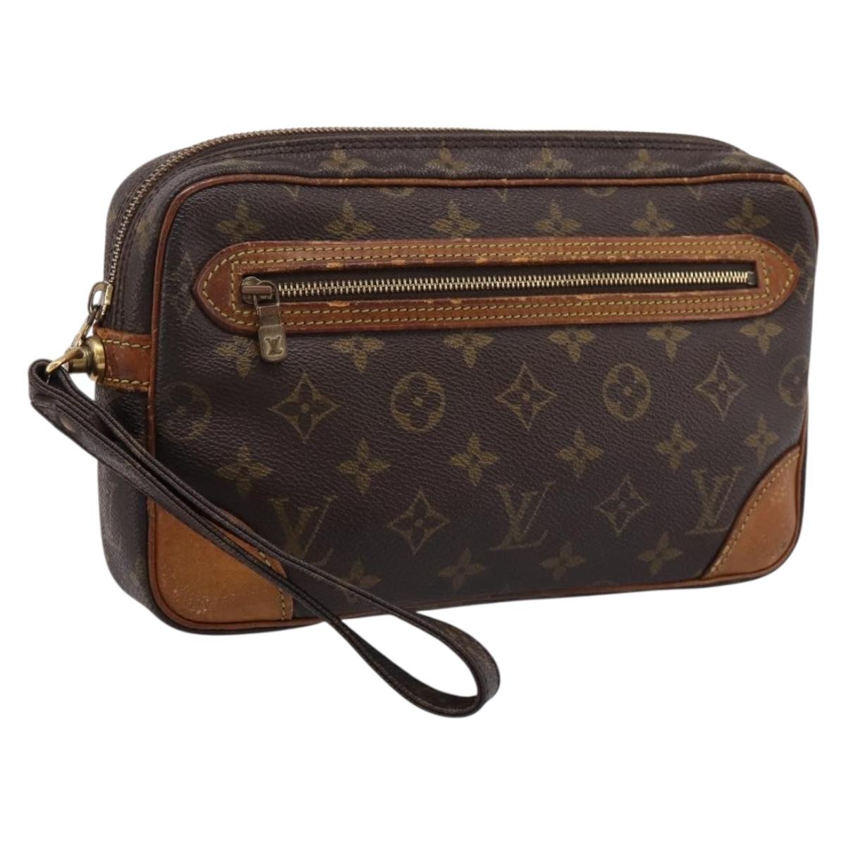 LOUIS VUITTON Monogram Marly Dragonne GM Clutch Bag M51825 LV Auth 207735