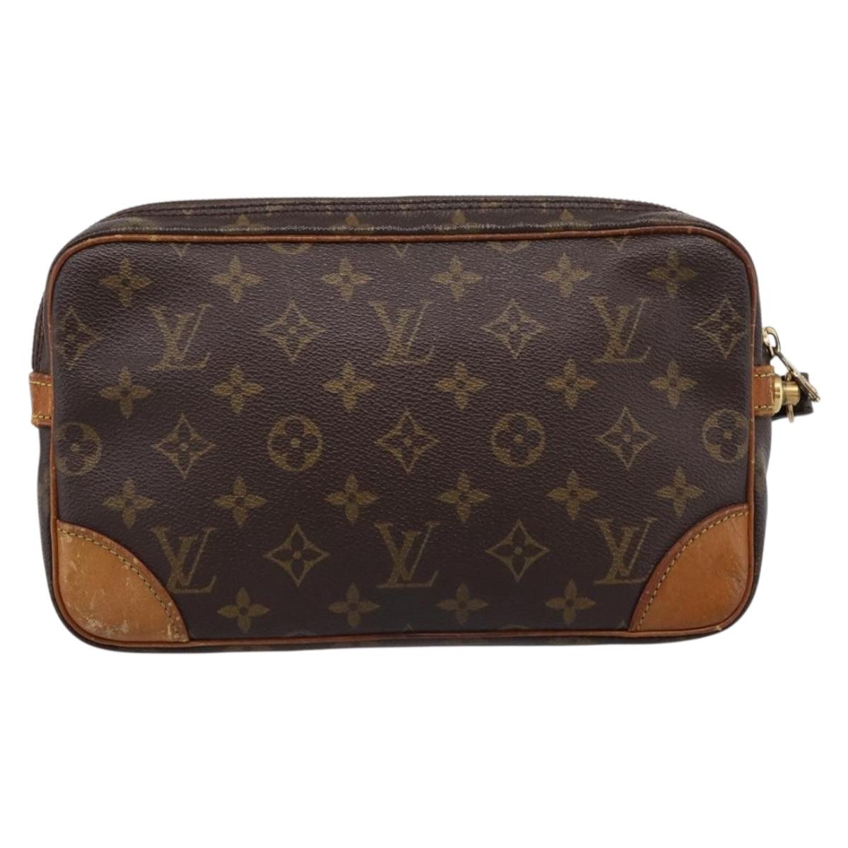 LOUIS VUITTON Monogram Marly Dragonne GM Clutch Bag M51825 LV Auth 207735