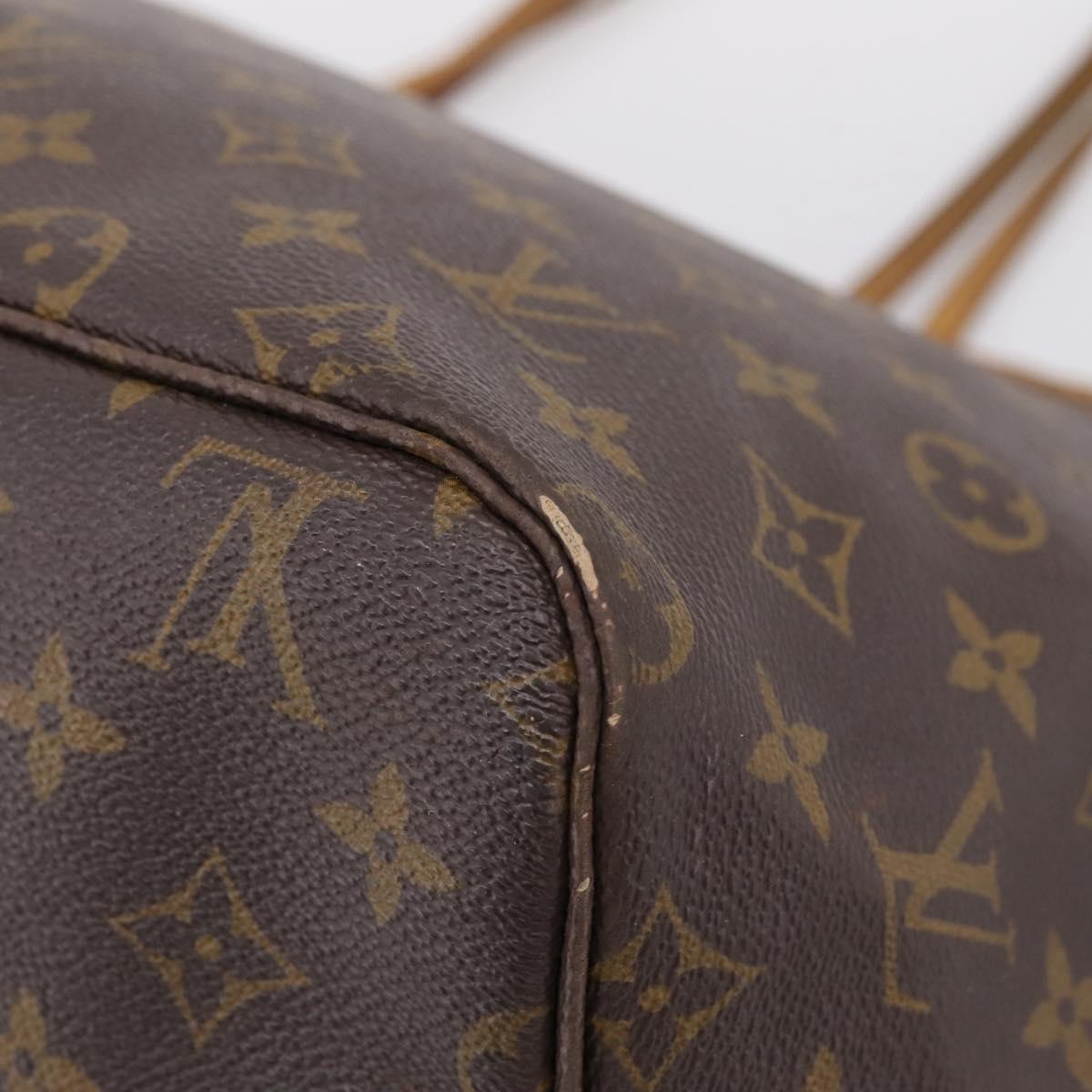 LOUIS VUITTON Monogram Neverfull GM Tote Bag M40157 LV Auth 207739A