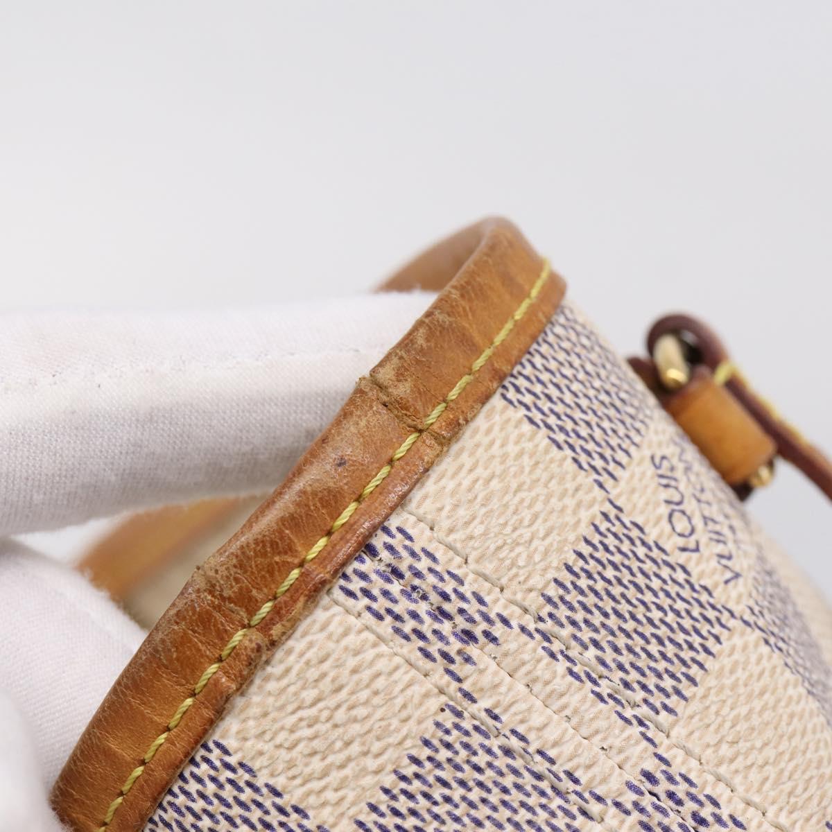 LOUIS VUITTON Damier Azur Neverfull PM Tote Bag N41362 LV Auth 207748A