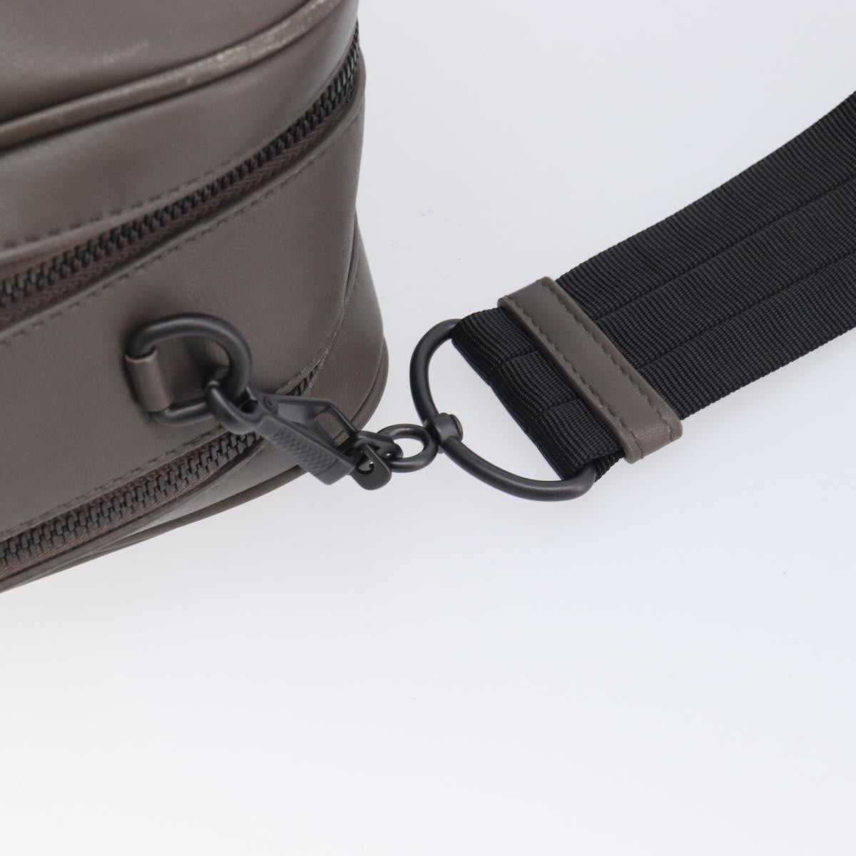 Bottega Veneta INTRECCIATO Business Bag Leather 2way Gray Auth 207753A