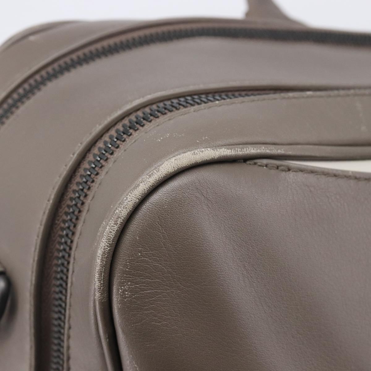 Bottega Veneta INTRECCIATO Business Bag Leather 2way Gray Auth 207753A