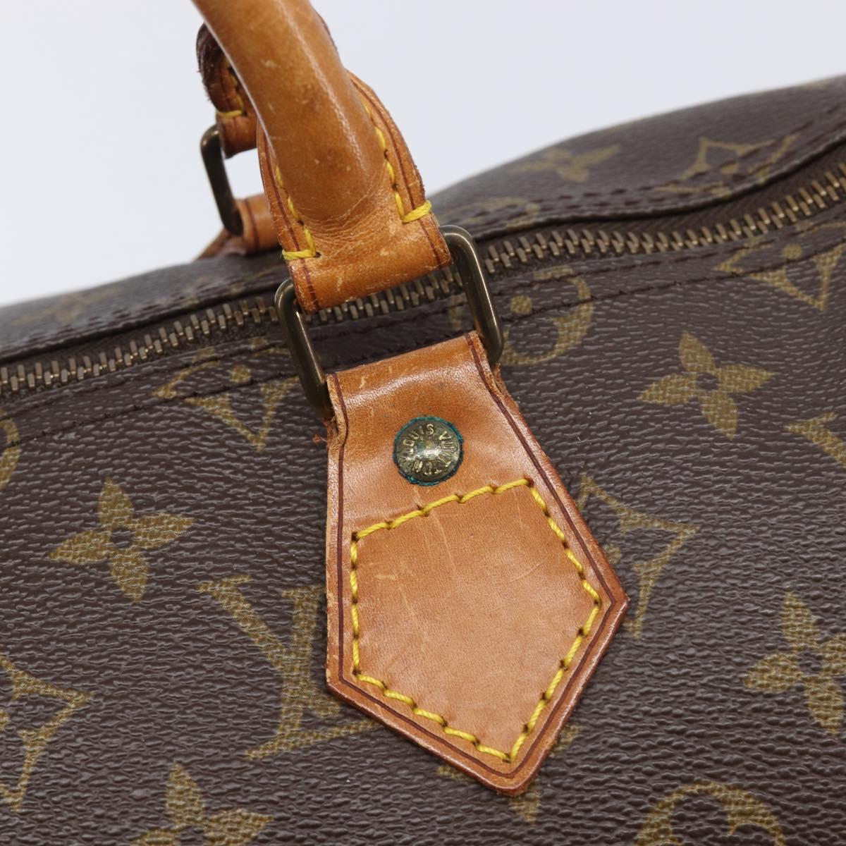 LOUIS VUITTON Monogram Speedy 35 Hand Bag M41524 LV Auth 207755