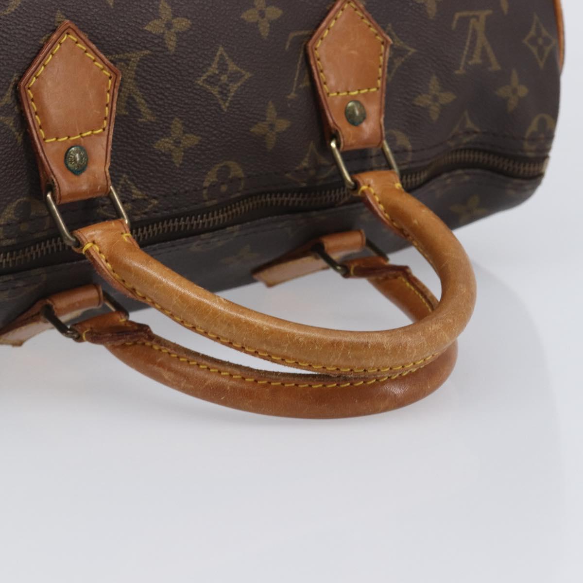 LOUIS VUITTON Monogram Speedy 35 Hand Bag M41524 LV Auth 207755