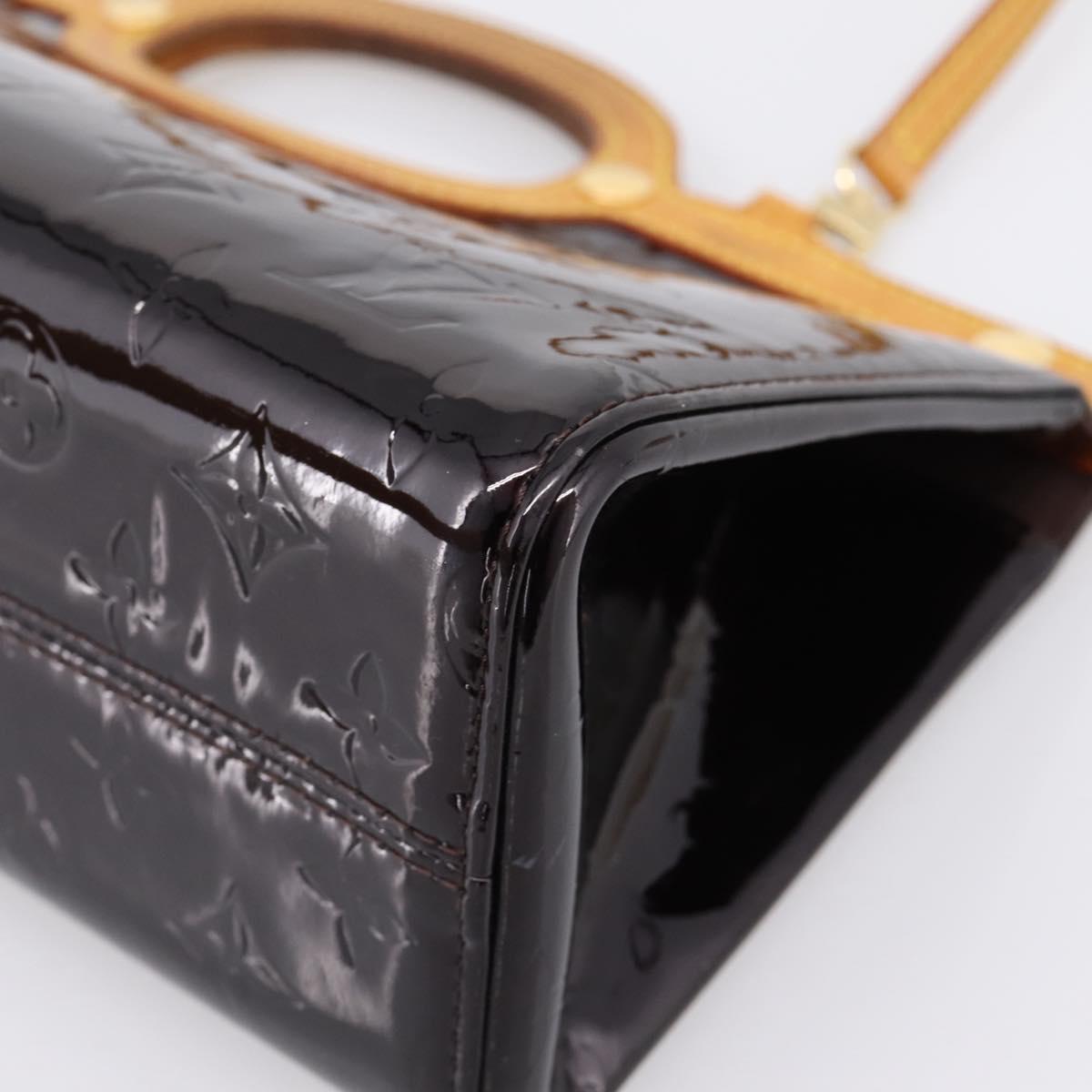 LOUIS VUITTON Monogram Vernis Roxbury Drive Bag Amarante M91995 LV Auth 207758A