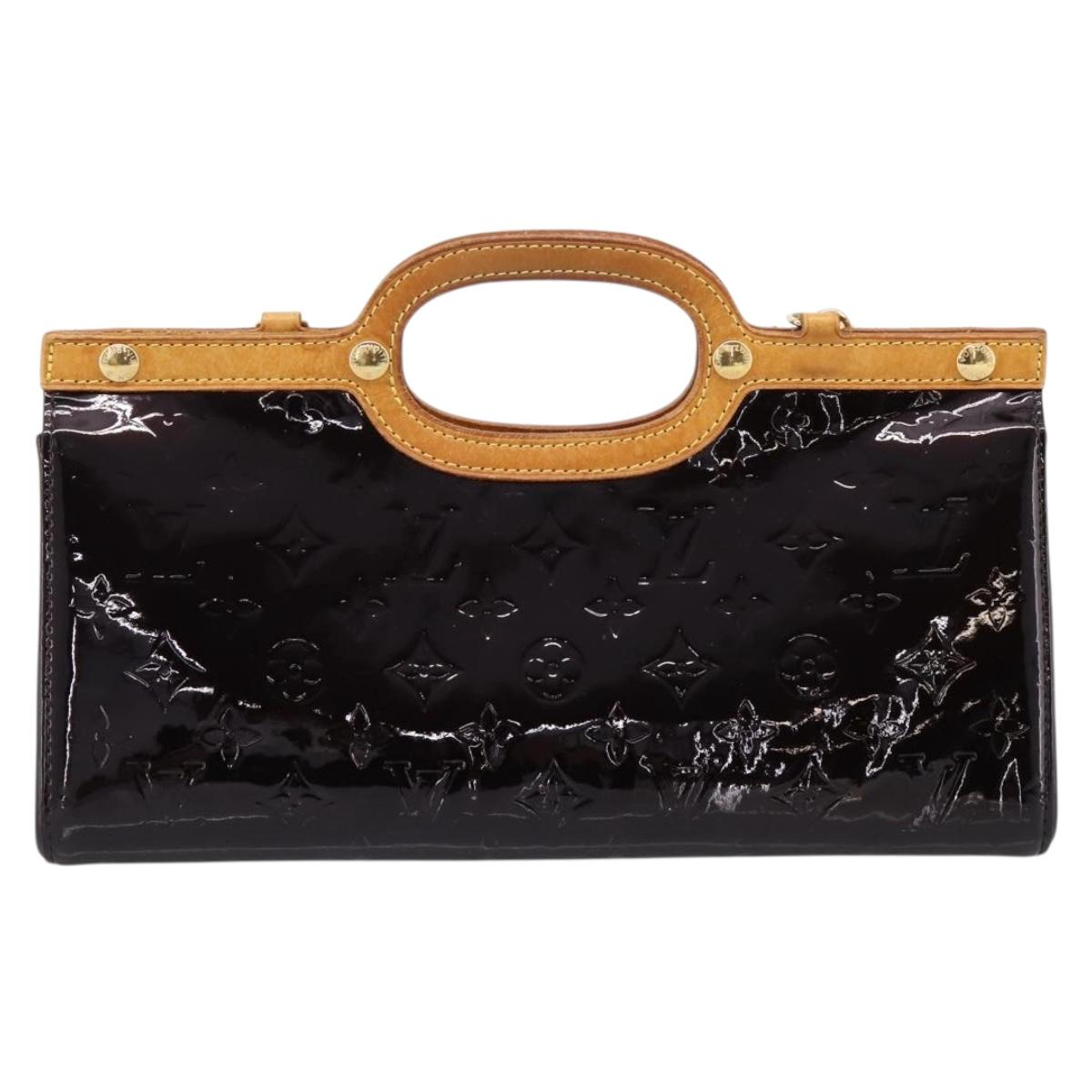 LOUIS VUITTON Monogram Vernis Roxbury Drive Bag Amarante M91995 LV Auth 207758A