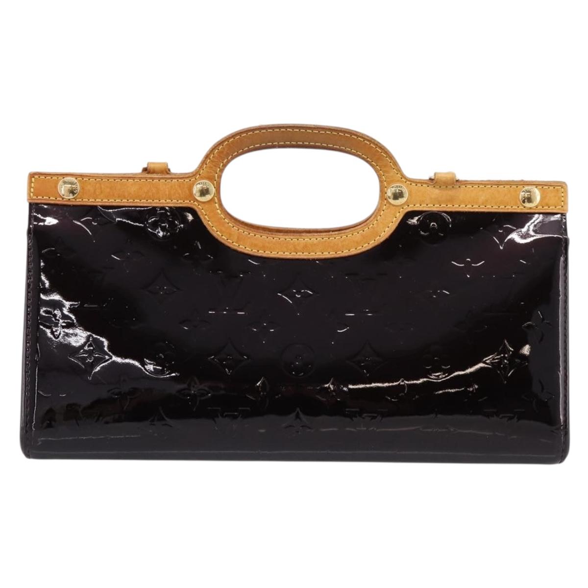 LOUIS VUITTON Monogram Vernis Roxbury Drive Bag Amarante M91995 LV Auth 207758A