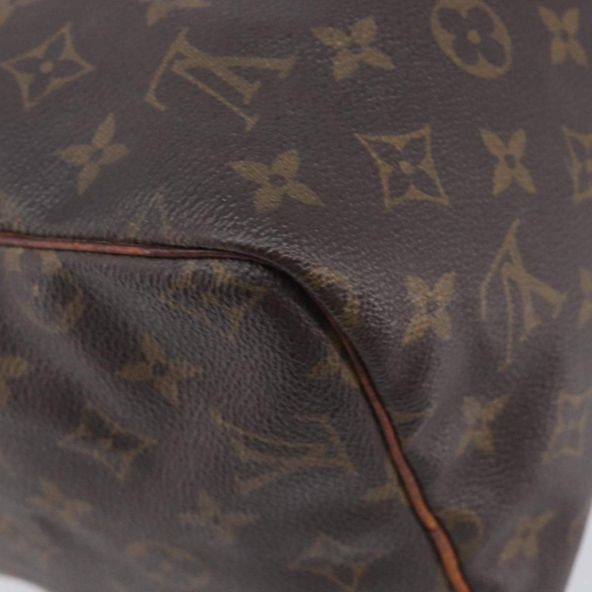 LOUIS VUITTON Monogram Speedy 30 Hand Bag M41526 LV Auth 207759