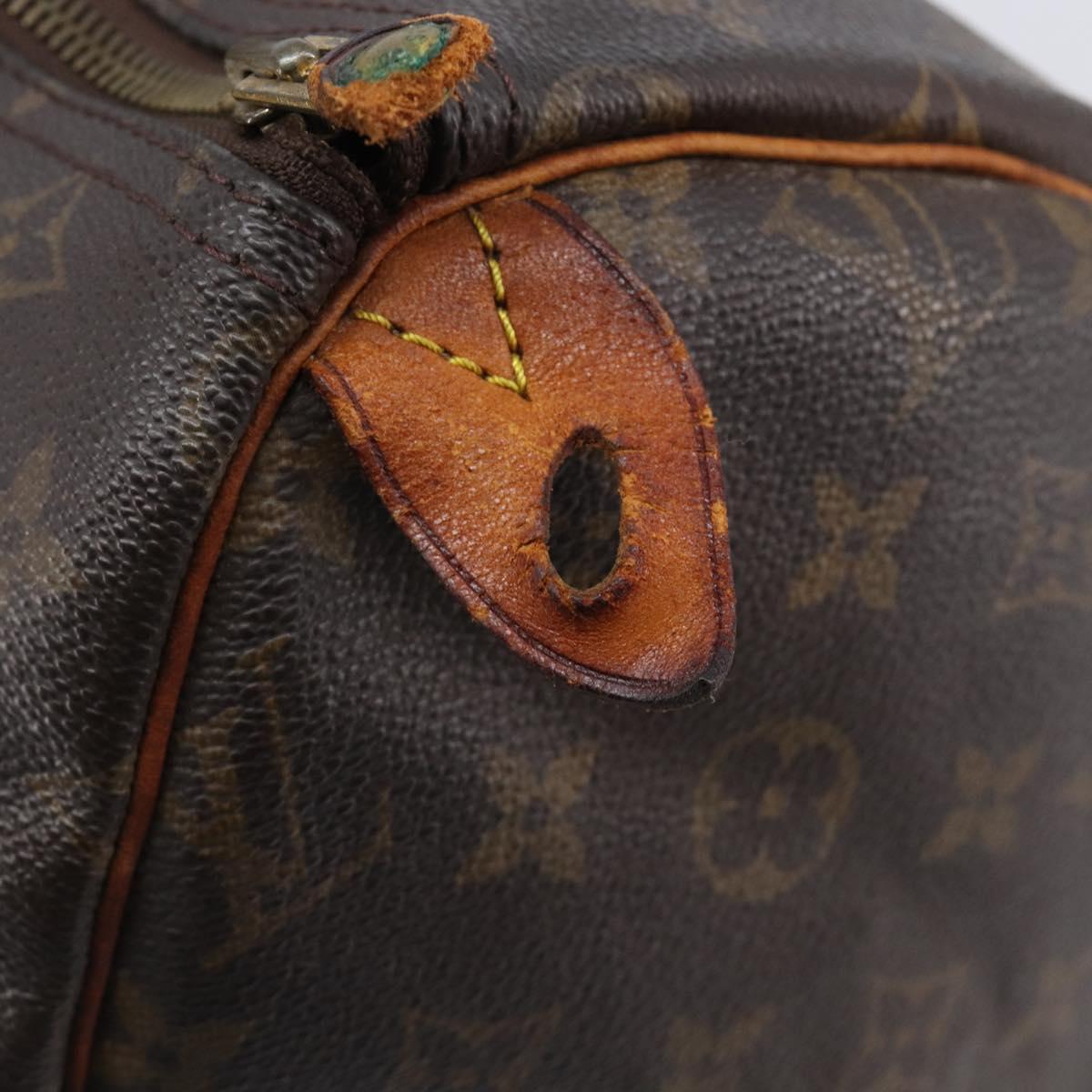 LOUIS VUITTON Monogram Speedy 30 Hand Bag M41526 LV Auth 207759
