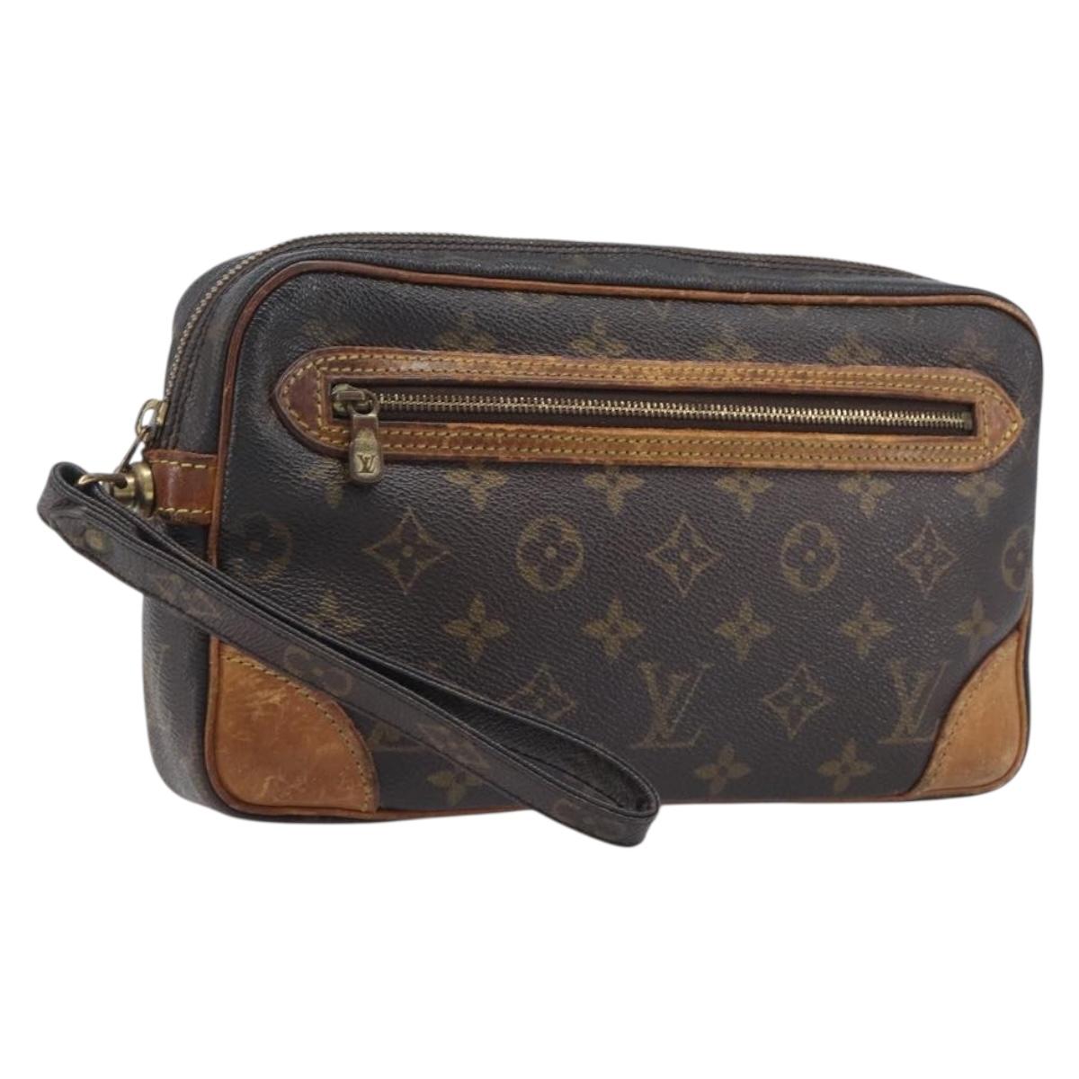 LOUIS VUITTON Monogram Marly Dragonne GM Clutch Bag M51825 LV Auth 207764