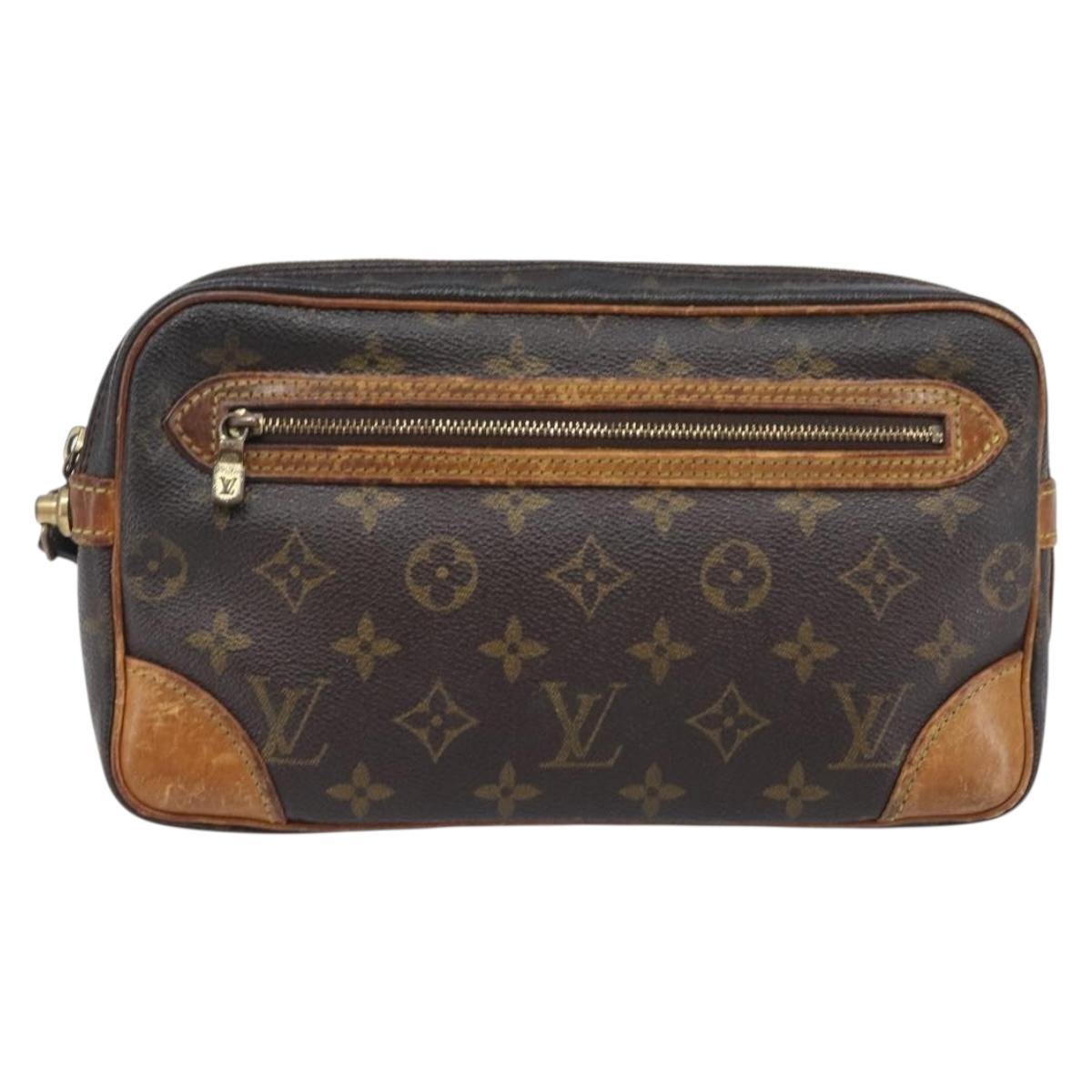 LOUIS VUITTON Monogram Marly Dragonne GM Clutch Bag M51825 LV Auth 207764